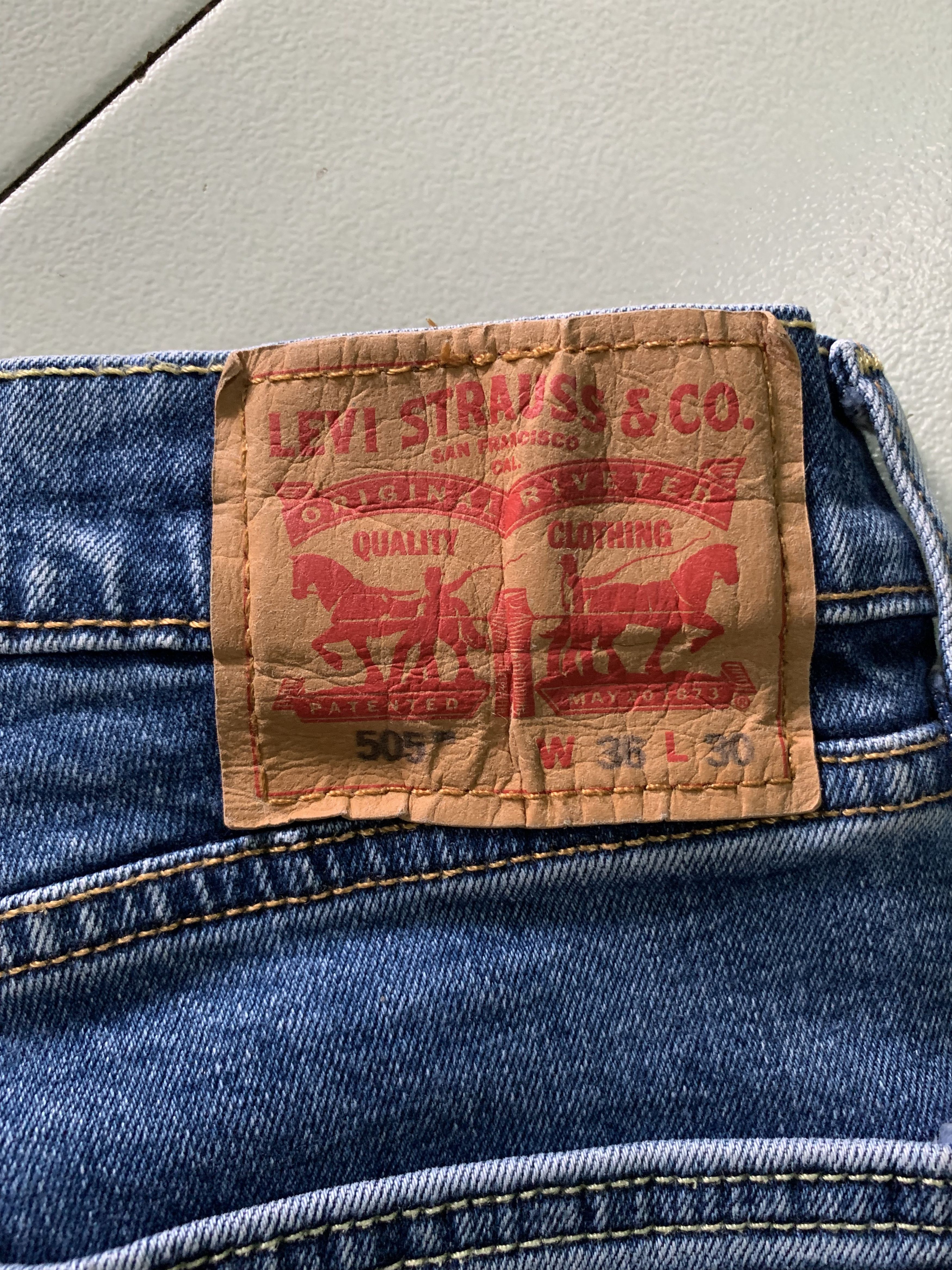 Levi's Vintage Levis Jeans Blue Denim Levis 505 Size US 36 / EU 52 - 13 Thumbnail