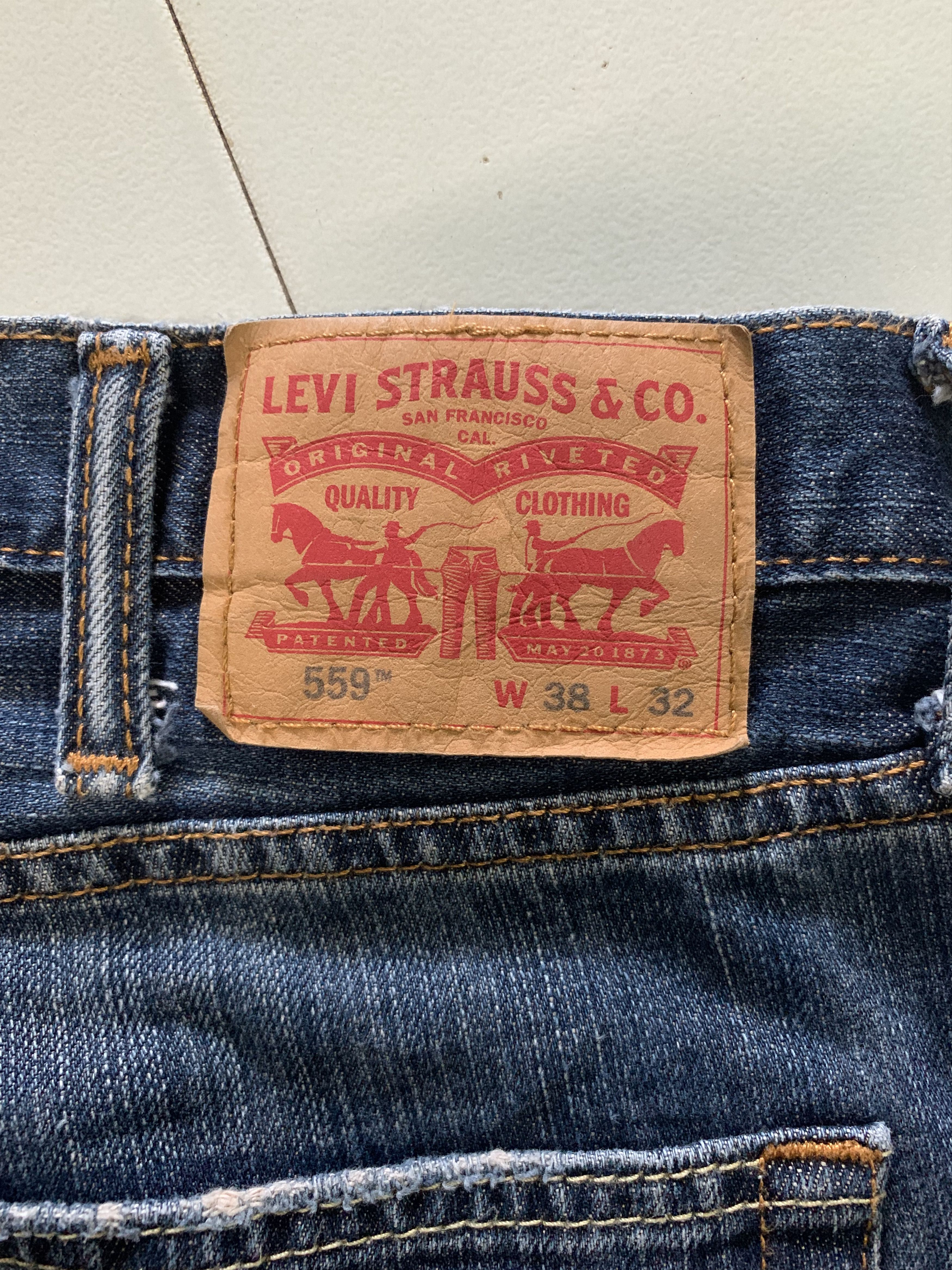 Levi's Vintage Y2k Levis Jeans Blue Denim Levis 559 Size US 38 / EU 54 - 10 Thumbnail