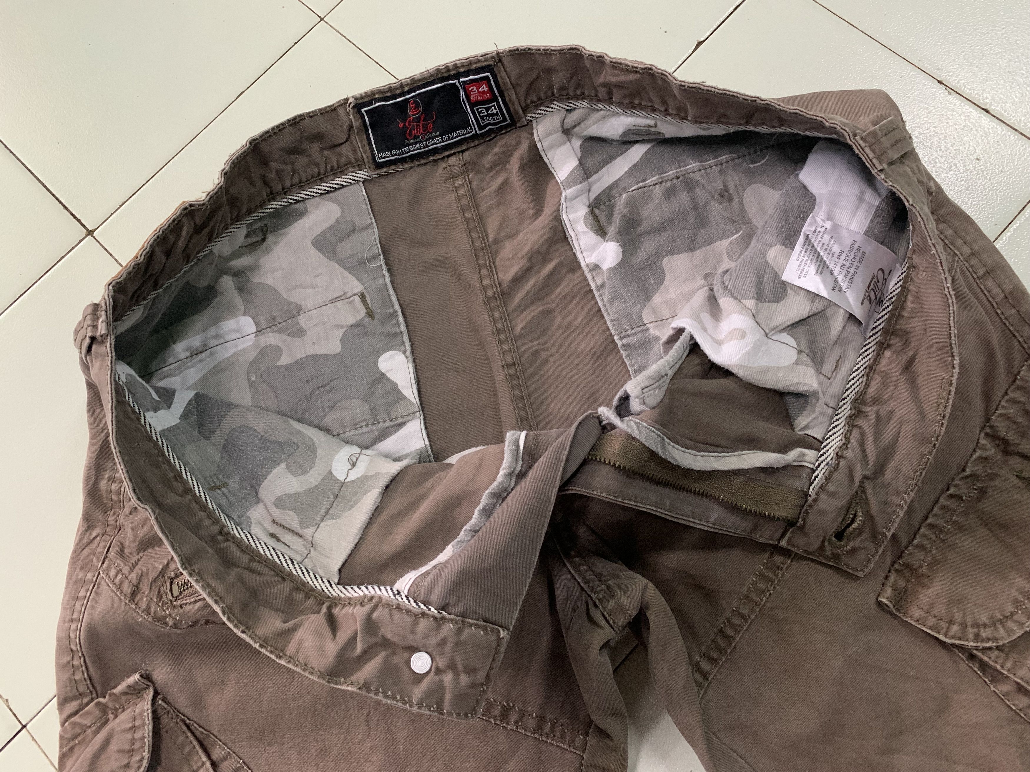 Japanese Brand Elite Cargo Pants / Tactical Pants Multipocket Size US 36 / EU 52 - 12 Thumbnail