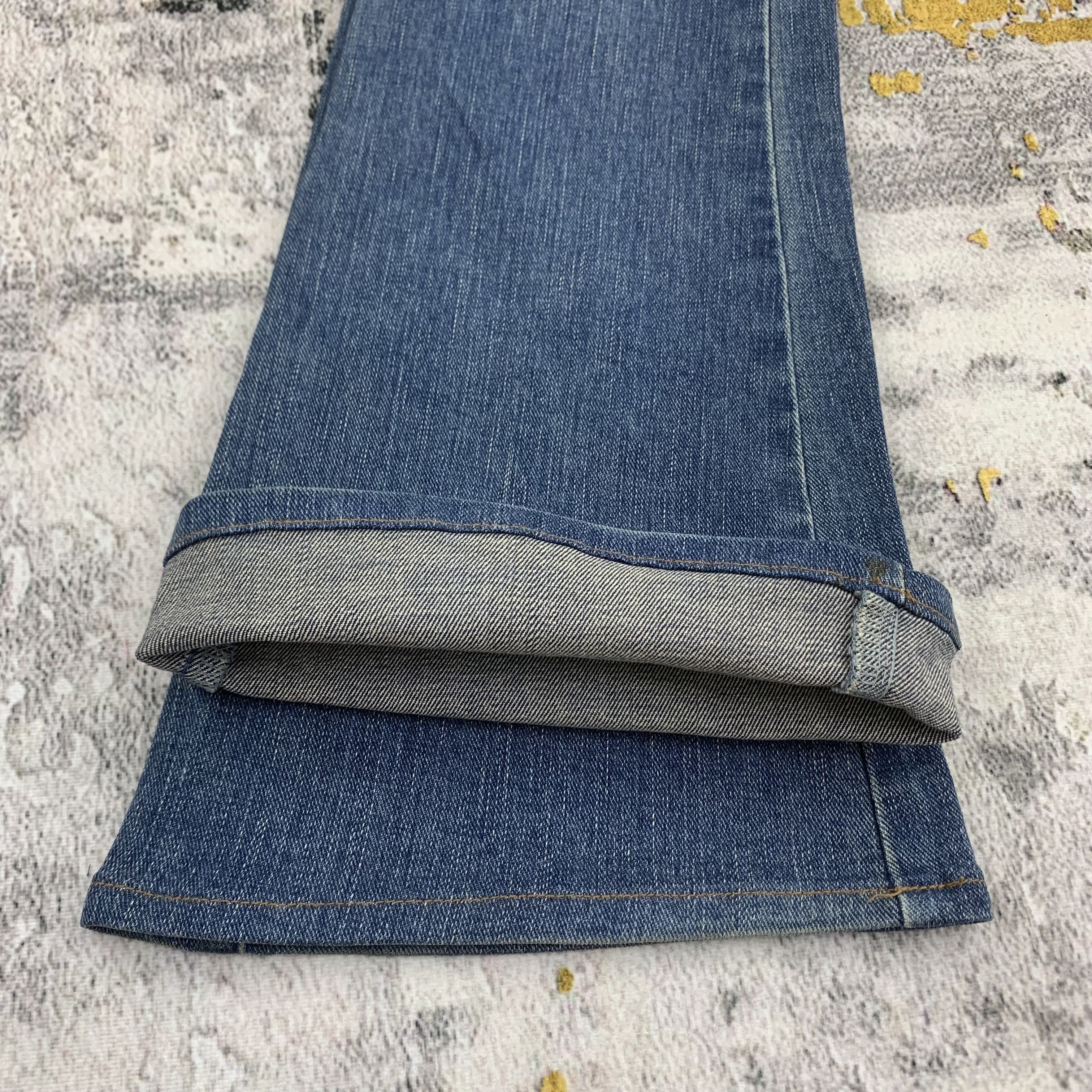 Japanese Brand Sweet Camel Flared Jeans Blue Denim Bootcut Oldschool Size 29" - 8 Thumbnail