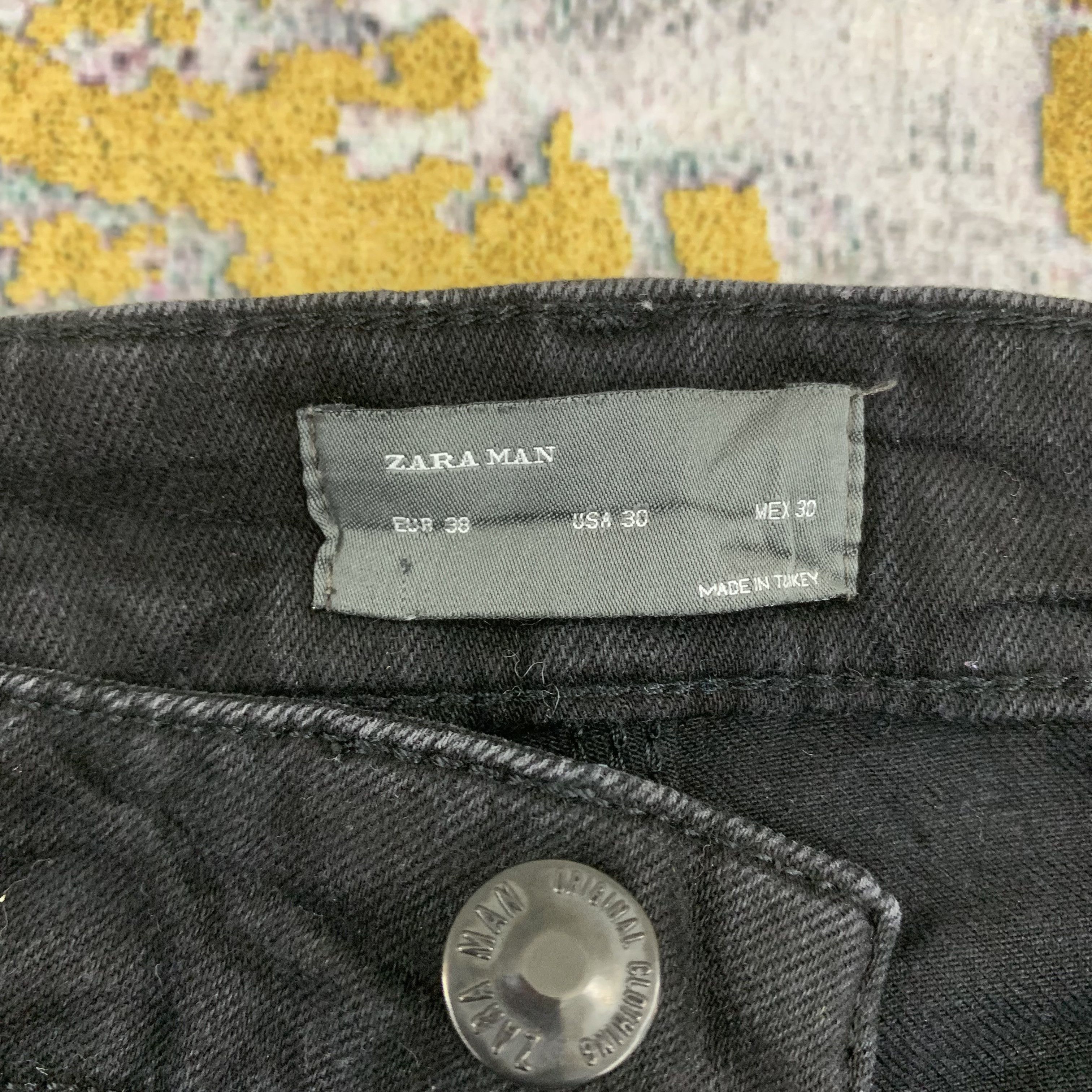 Zara Zara Man Denim Black Jeans Size US 28 / EU 44 - 5 Thumbnail