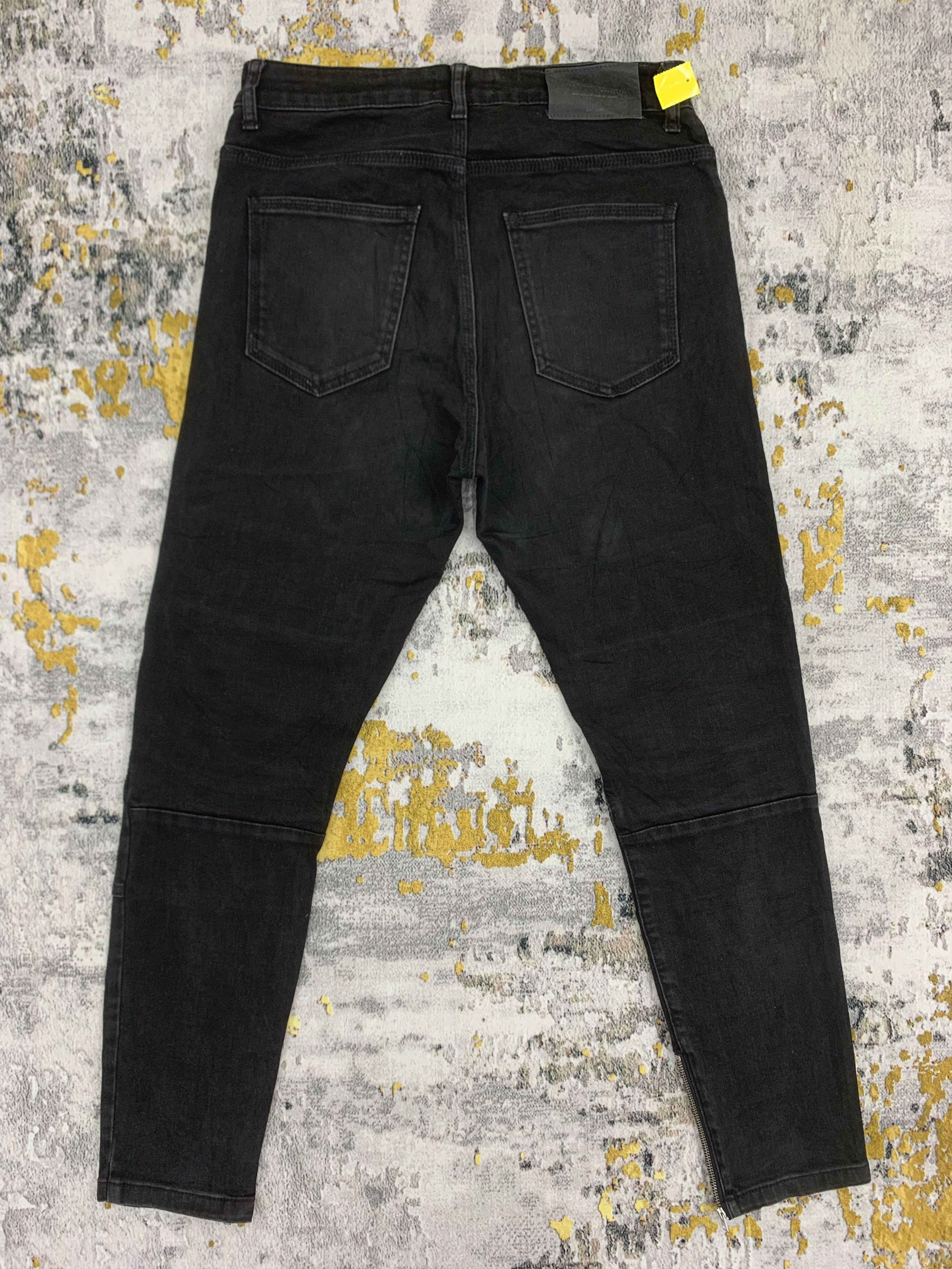 Zara Zara Man Denim Black Jeans Size US 28 / EU 44 - 6 Thumbnail