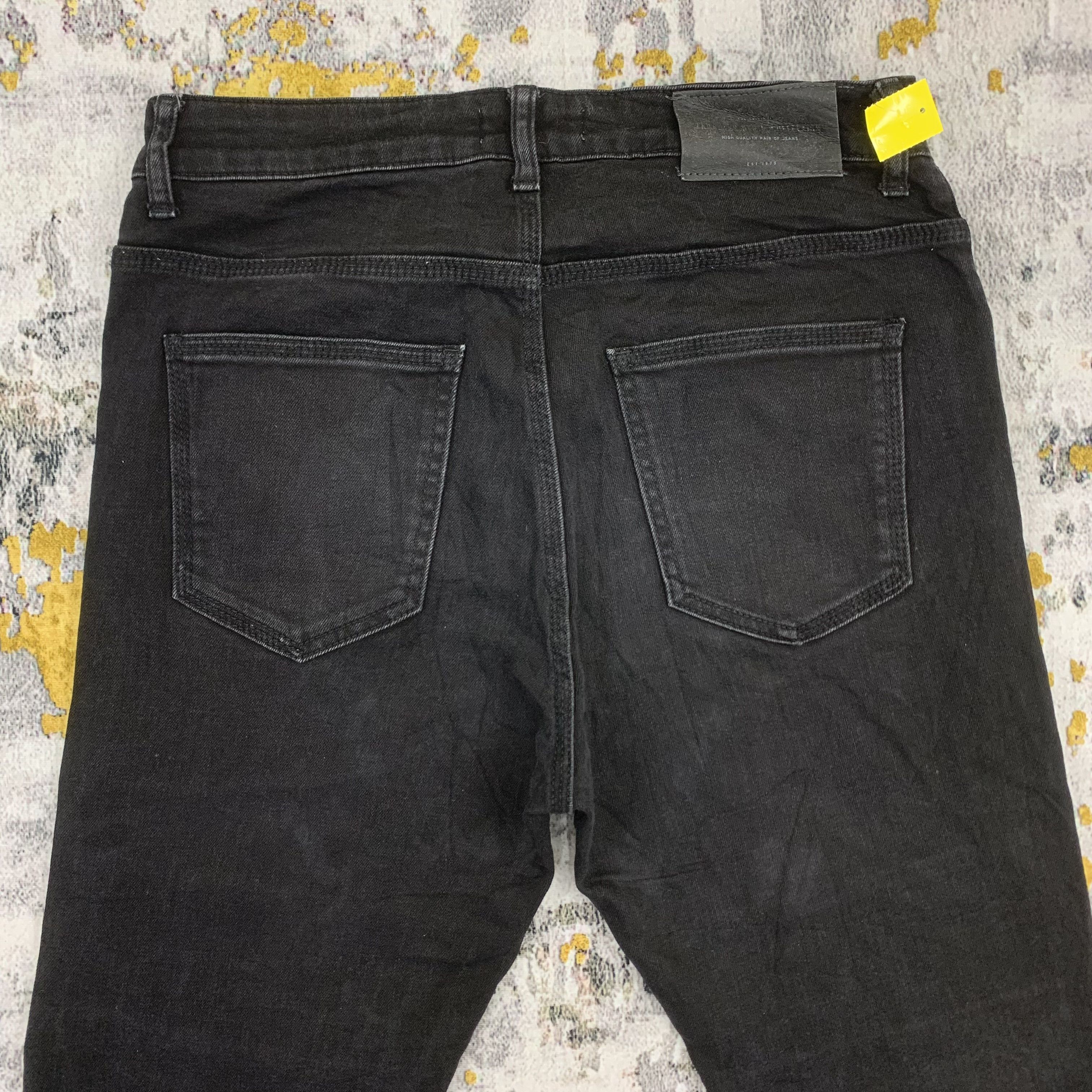 Zara Zara Man Denim Black Jeans Size US 28 / EU 44 - 7 Thumbnail