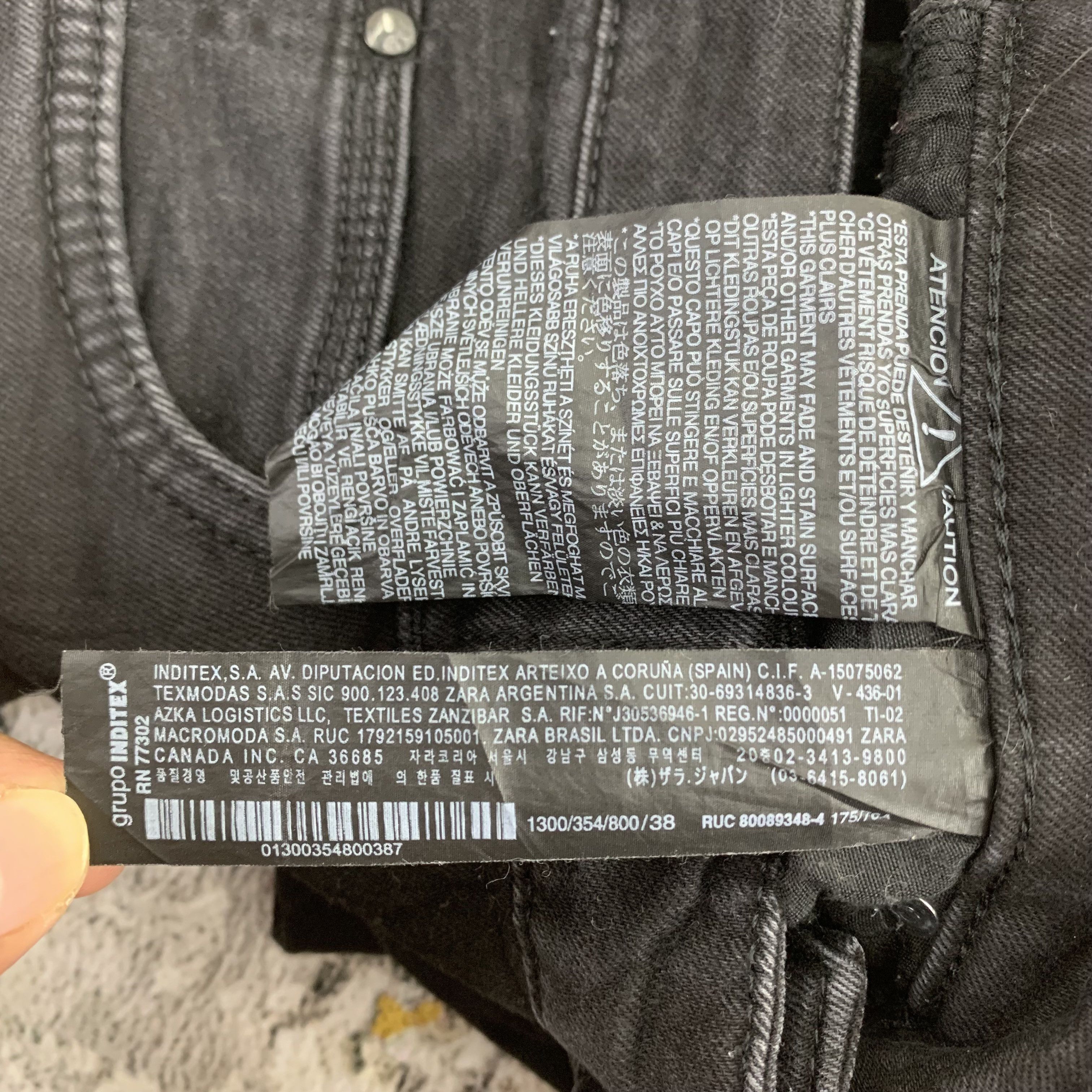 Zara Zara Man Denim Black Jeans Size US 28 / EU 44 - 10 Thumbnail