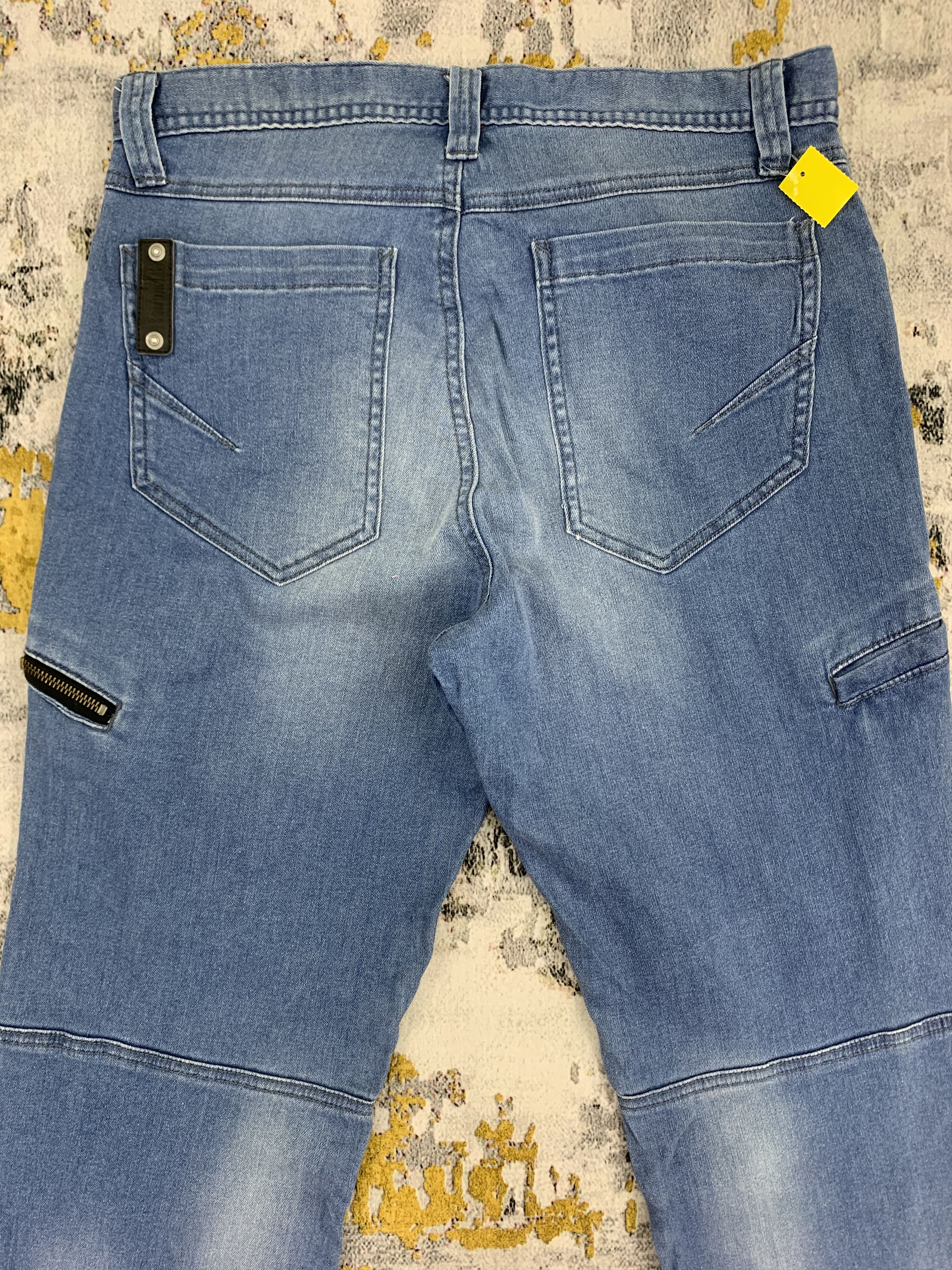 Japanese Brand Blue Jeans Cargo Pants Denim Size US 32 / EU 48 - 6 Thumbnail