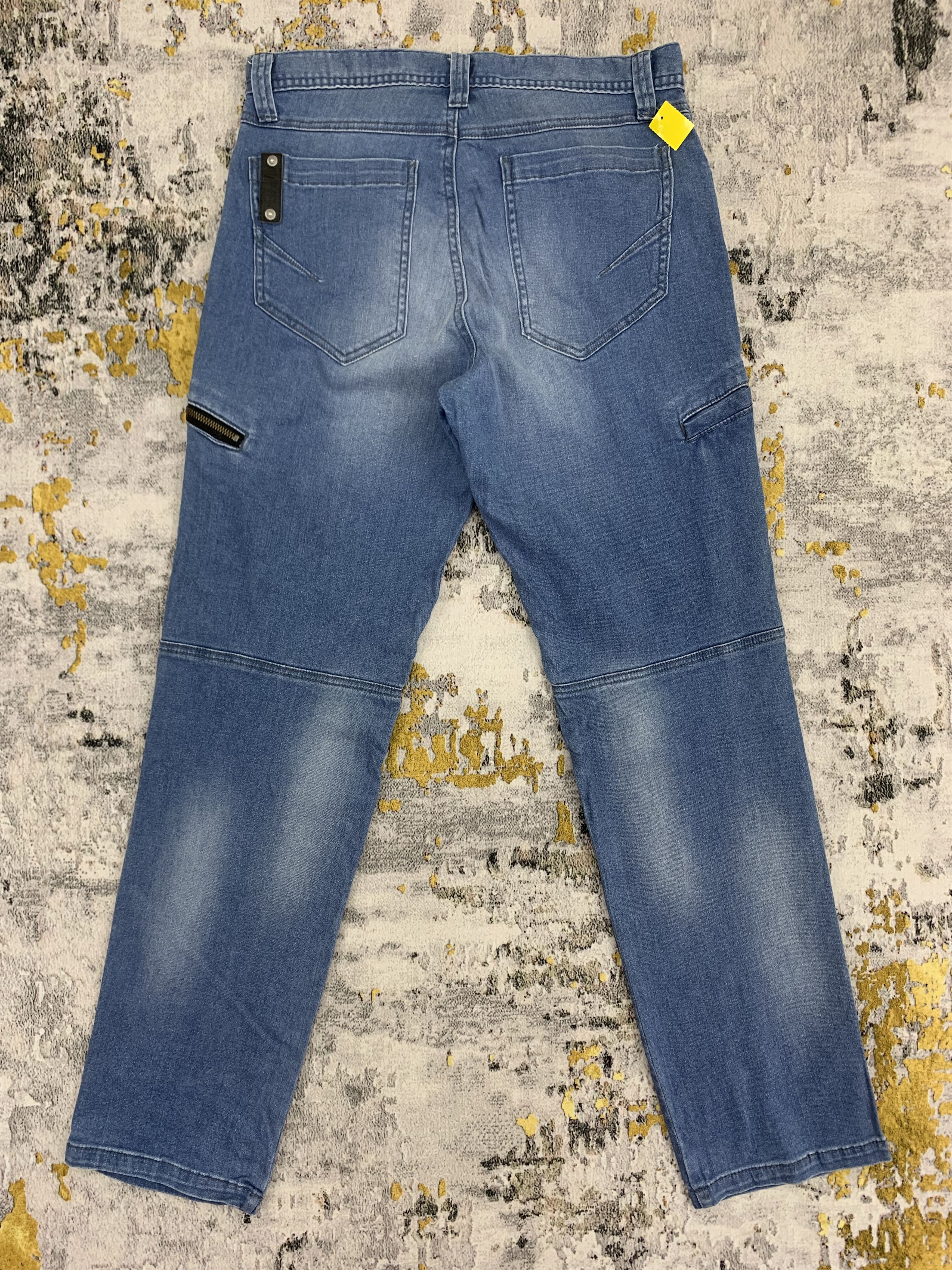 Japanese Brand Blue Jeans Cargo Pants Denim Size US 32 / EU 48 - 5 Thumbnail
