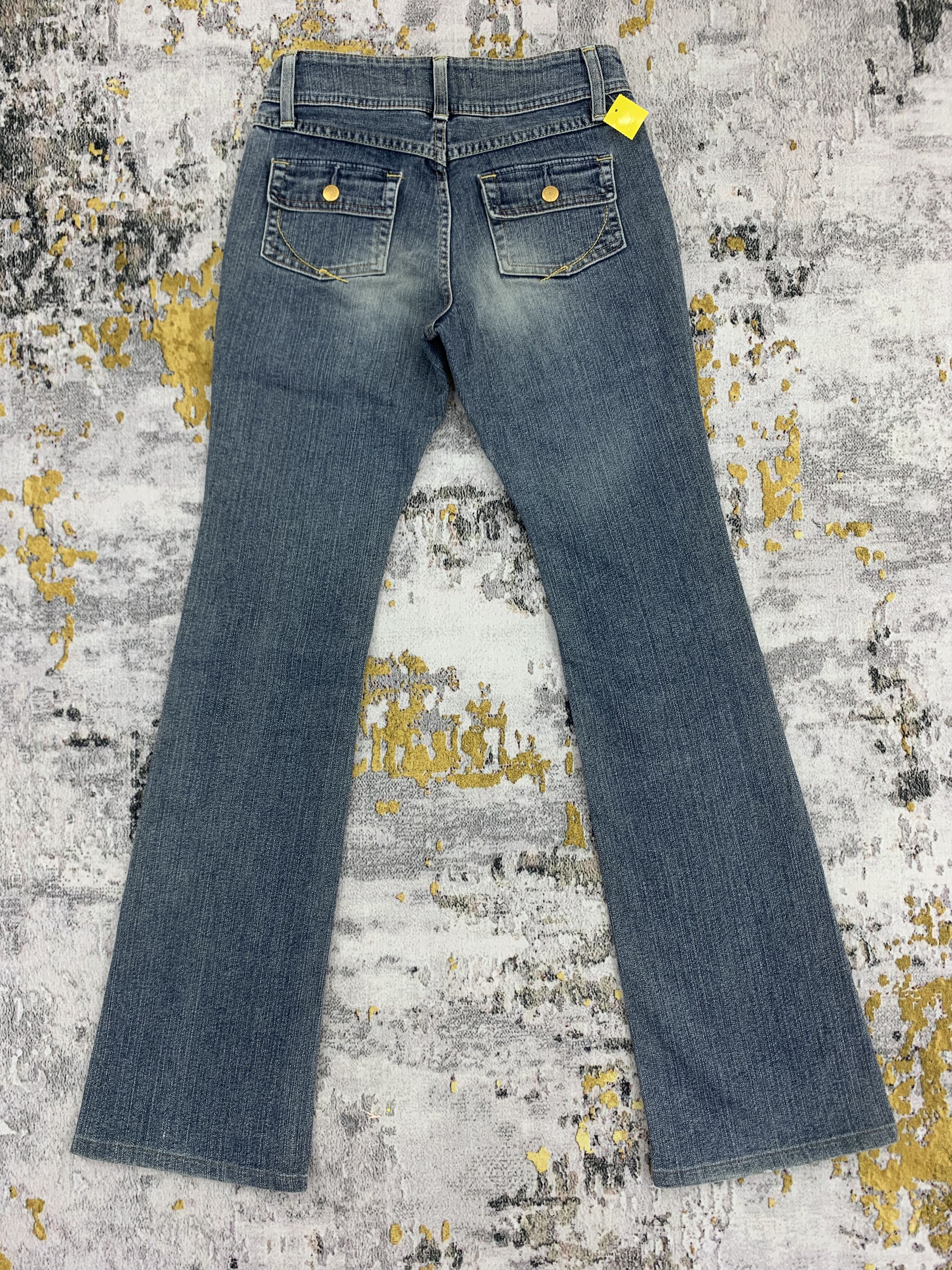 Japanese Brand Georgia Love Bush Pants Jeans Bootcut Flared Denim Size 25" / US 0 / IT 36 - 5 Thumbnail