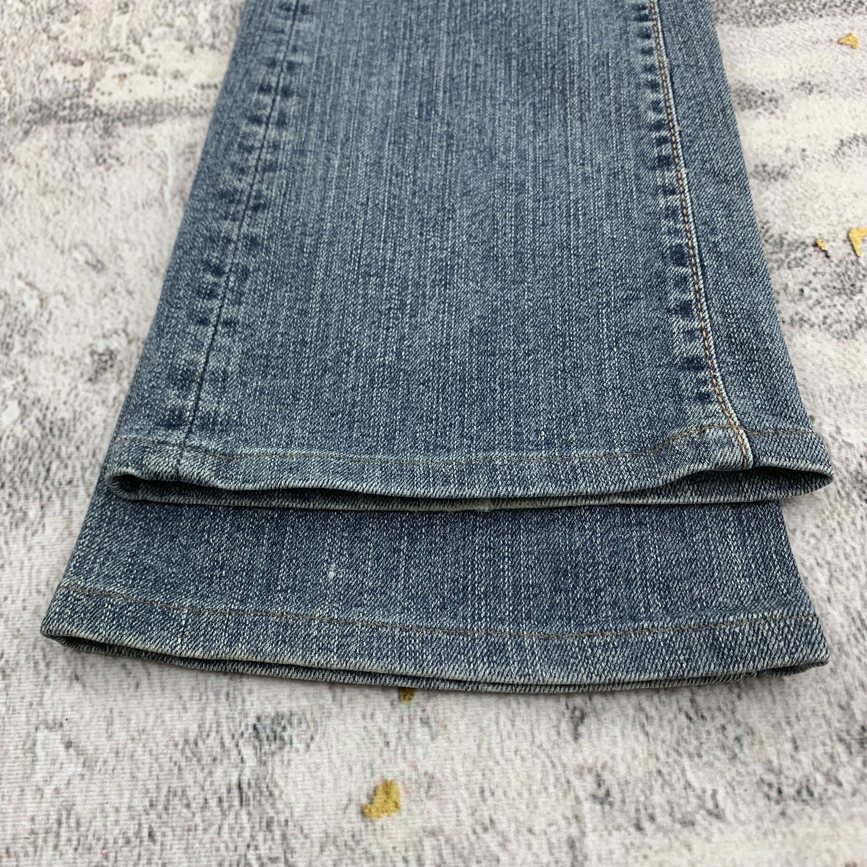 Japanese Brand Georgia Love Bush Pants Jeans Bootcut Flared Denim Size 25" / US 0 / IT 36 - 7 Thumbnail