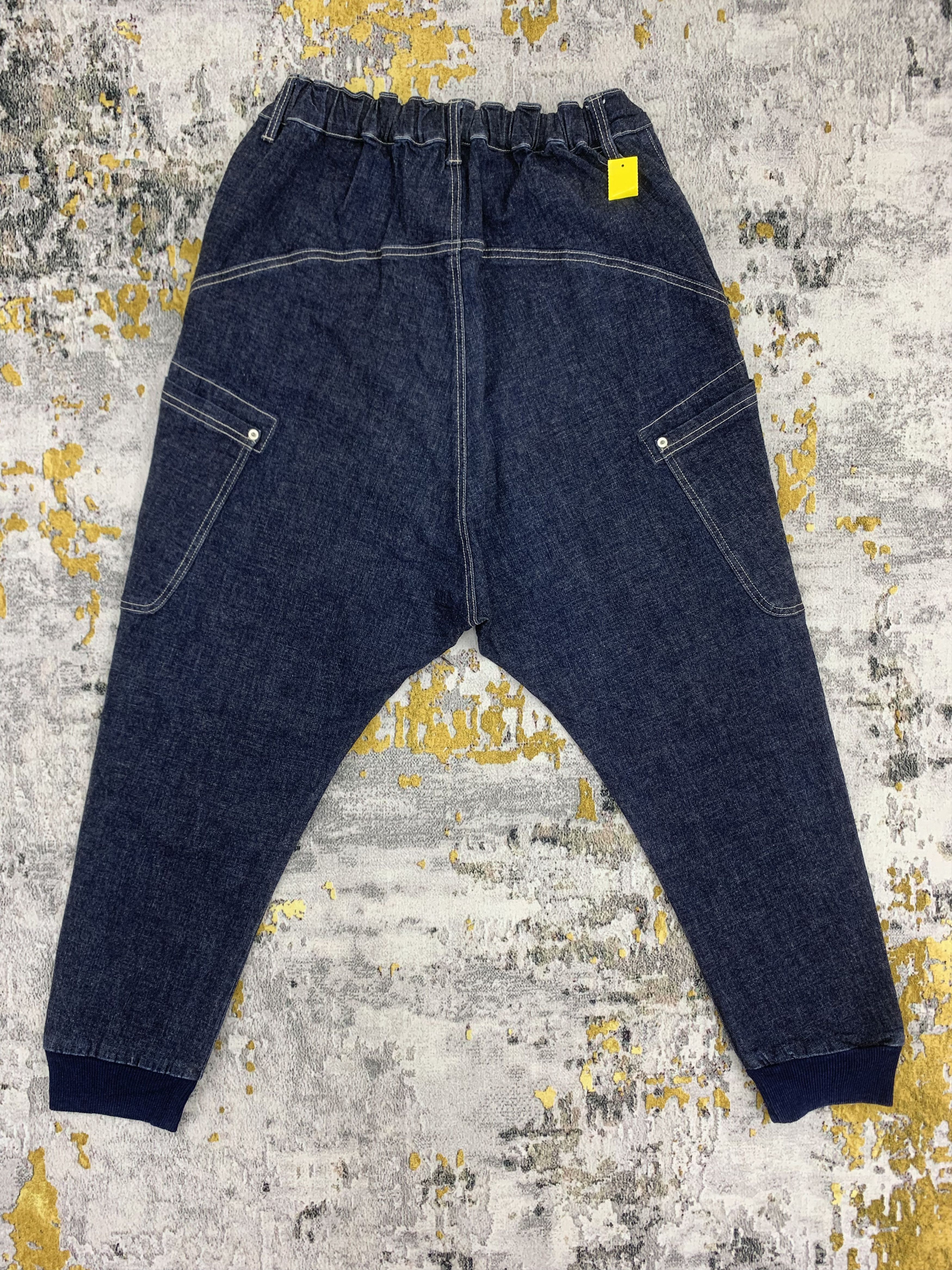 Japanese Brand Long Rise Jeans Blue Denim Size US 29 - 4 Thumbnail