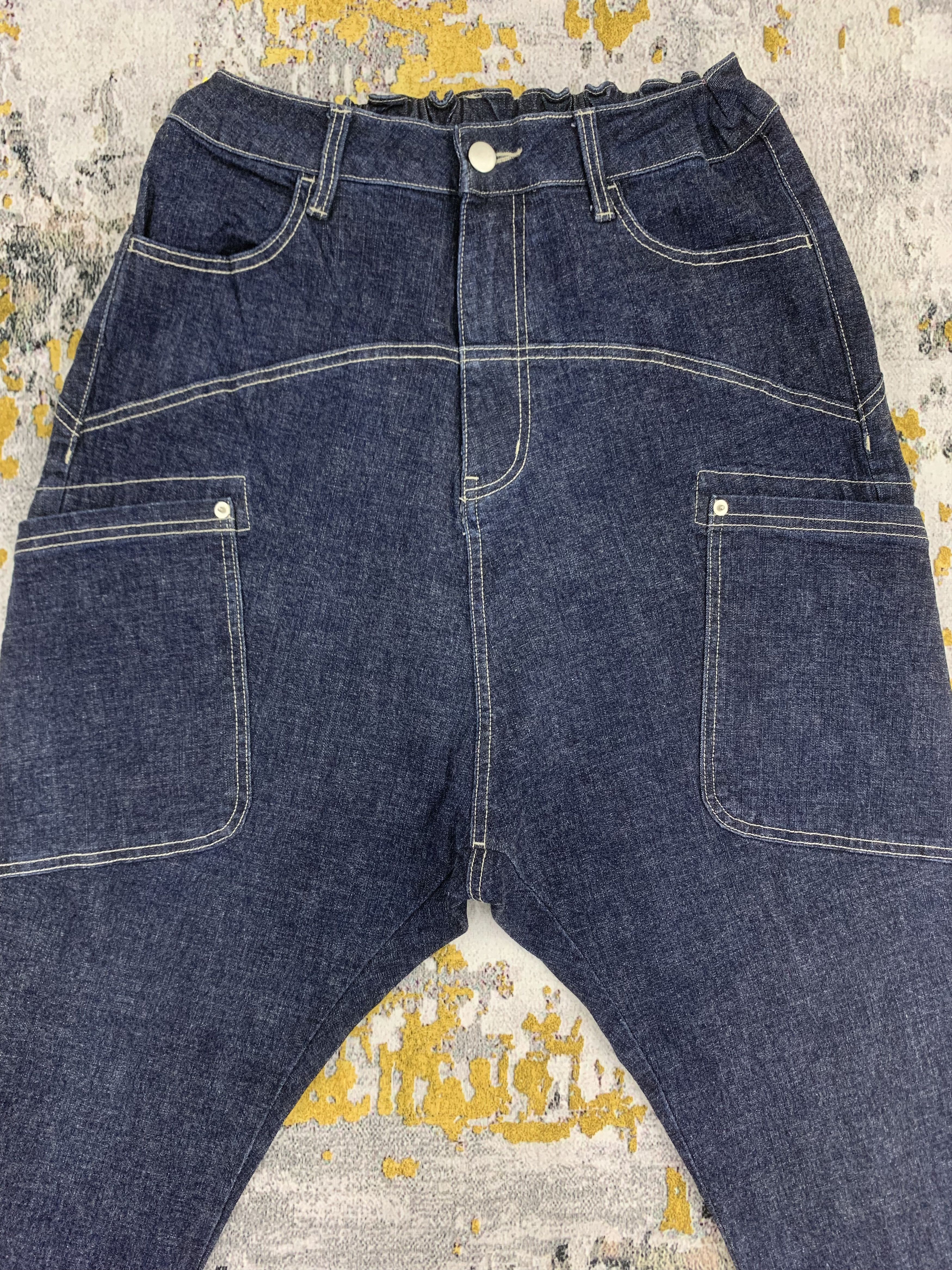 Japanese Brand Long Rise Jeans Blue Denim Size US 29 - 2 Thumbnail