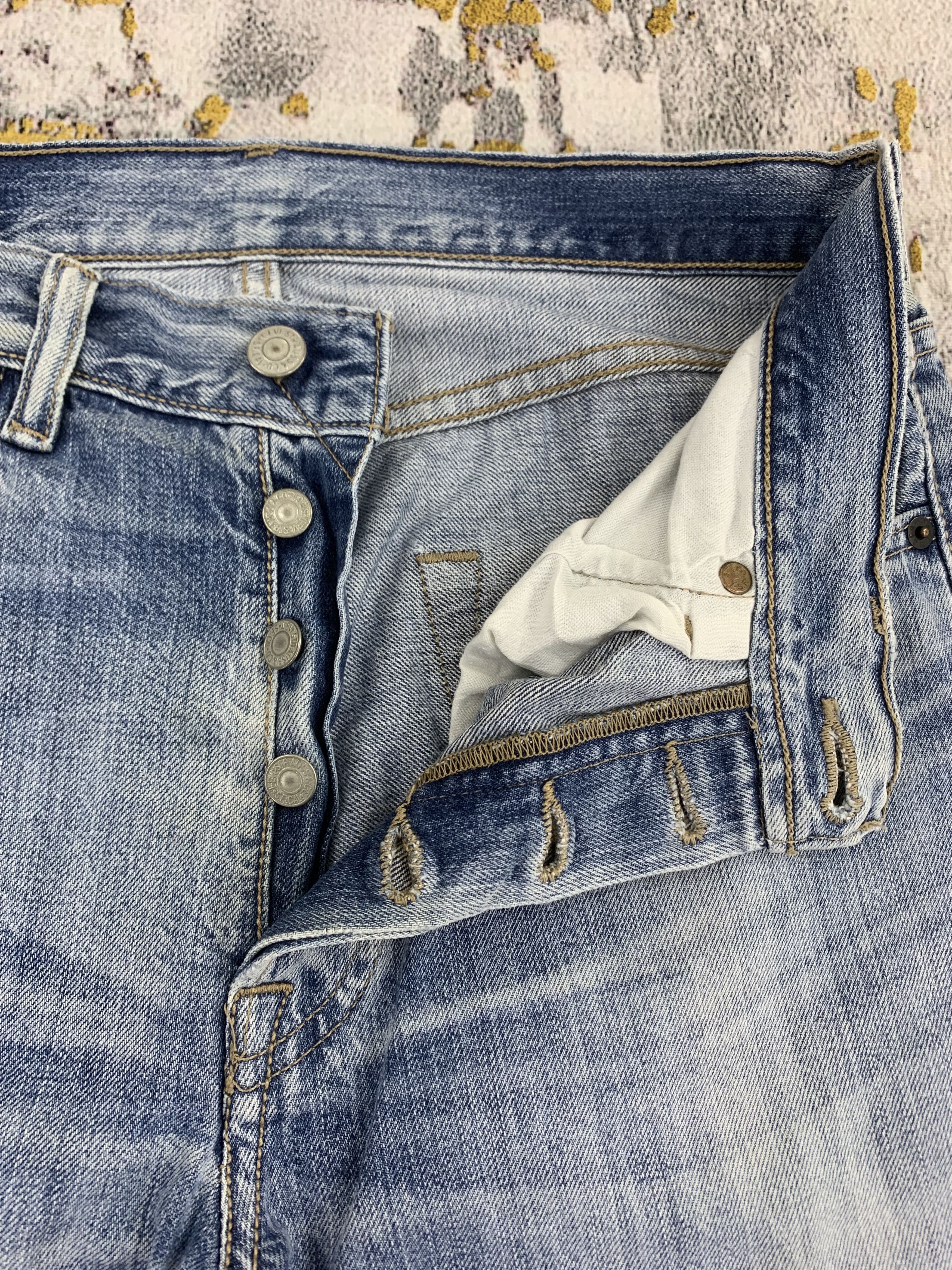 Levi's Vintage Levi's Jeans 501 Blue Denim Size US 31 - 3 Thumbnail