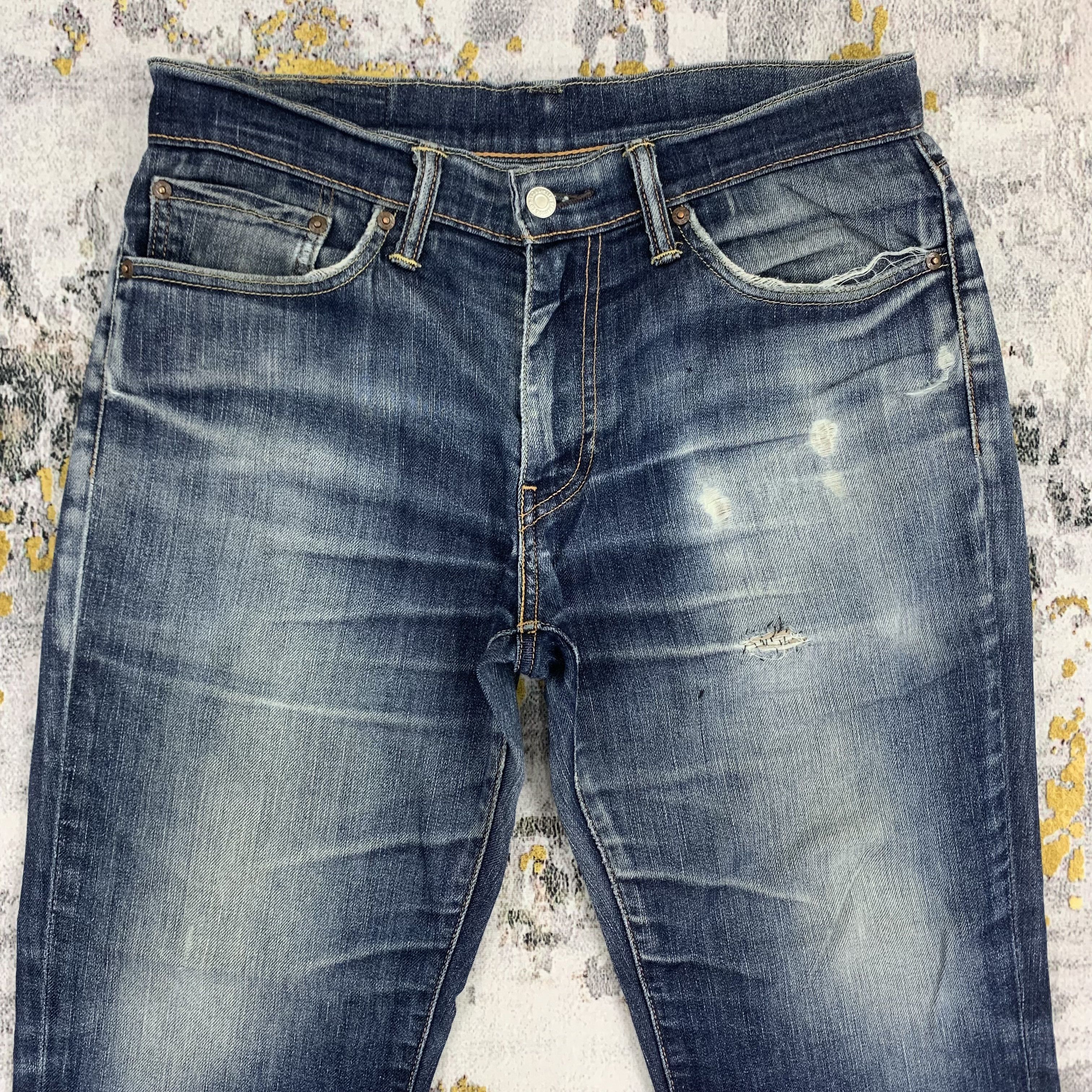 Levi's Distressed Blue Ripped Levi's Jeans 511 Size US 32 / EU 48 - 2 Thumbnail