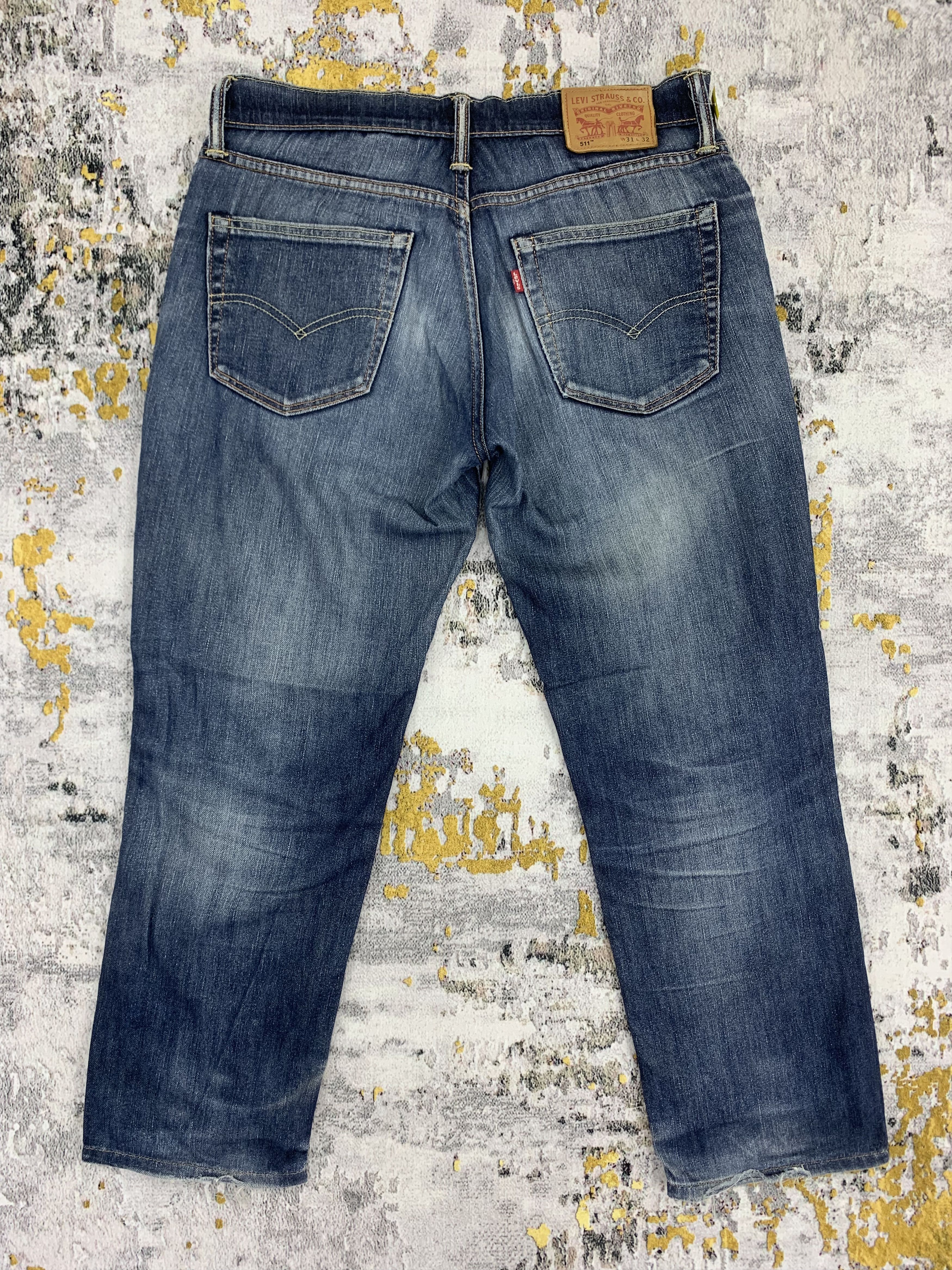 Levi's Distressed Blue Ripped Levi's Jeans 511 Size US 32 / EU 48 - 5 Thumbnail