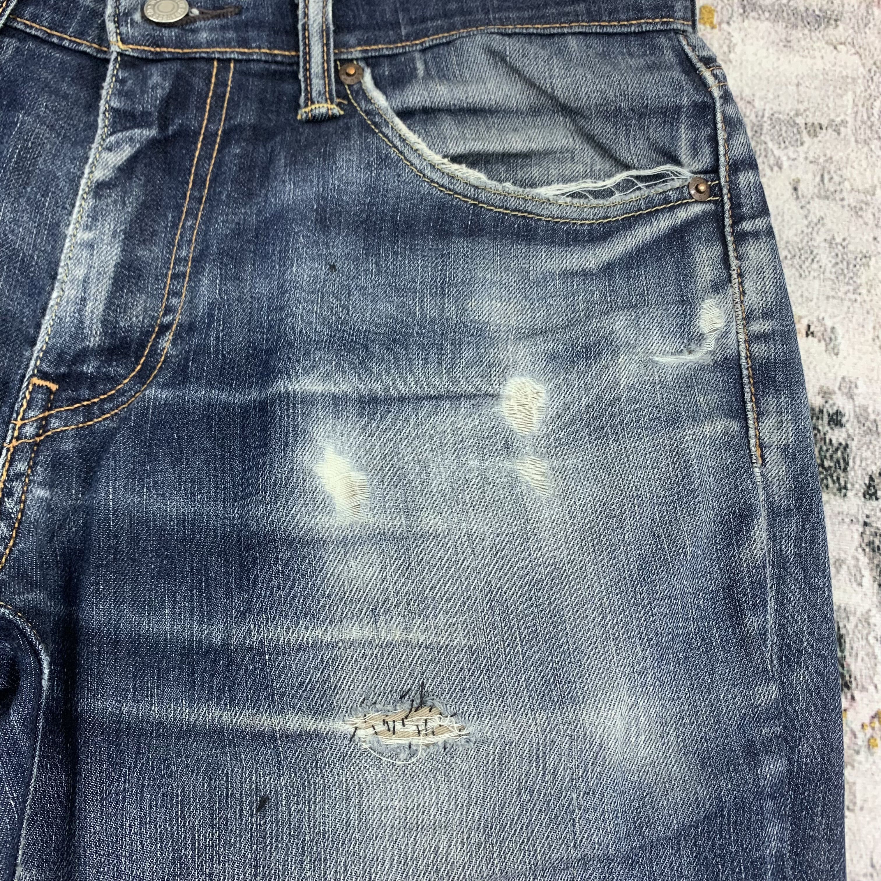 Levi's Distressed Blue Ripped Levi's Jeans 511 Size US 32 / EU 48 - 4 Thumbnail