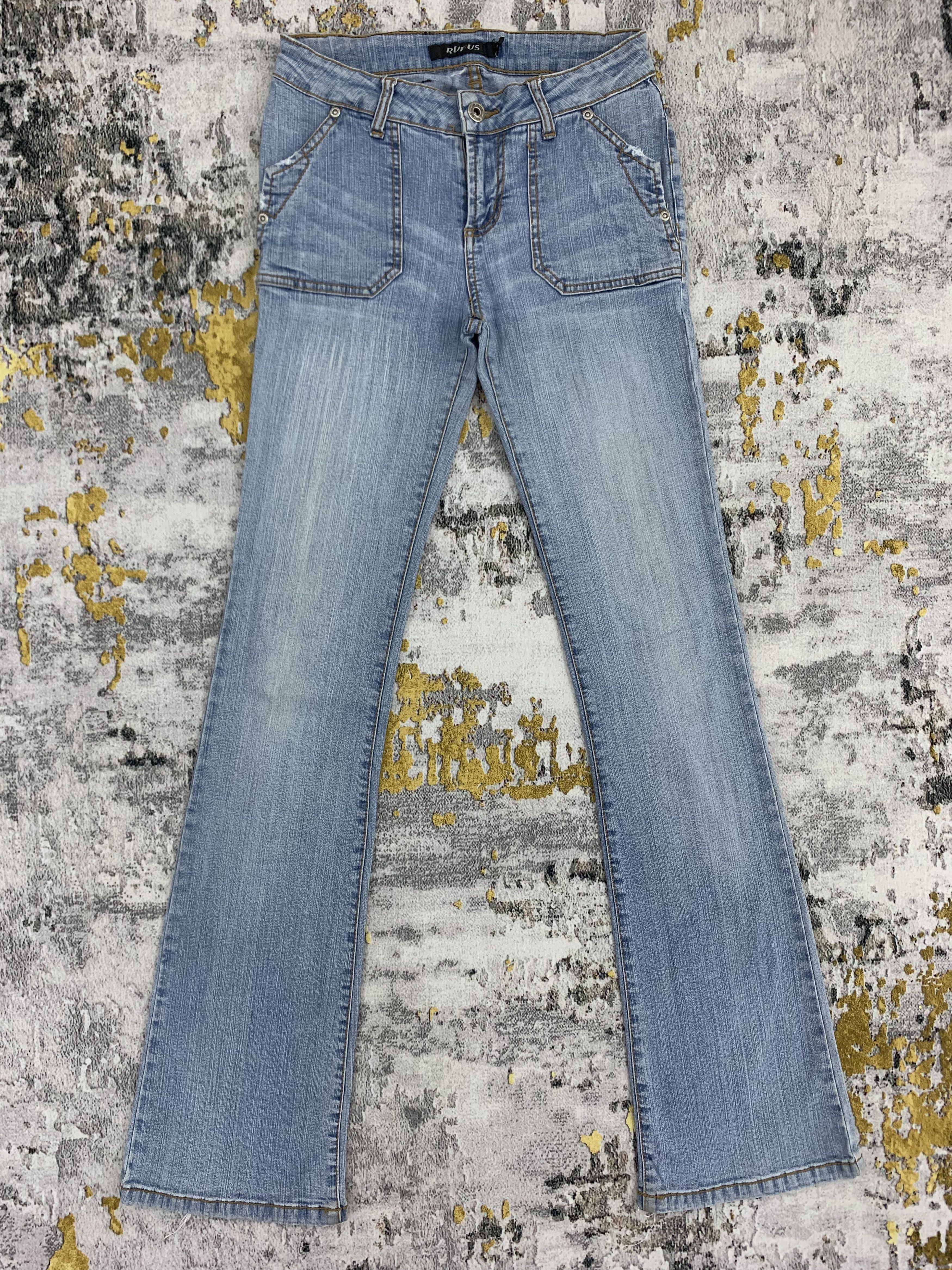 Japanese Brand Flared Jeans Bootcut Style Rufus Light Blue Bush Pants Size 26" / US 2 / IT 38 - 1 Thumbnail