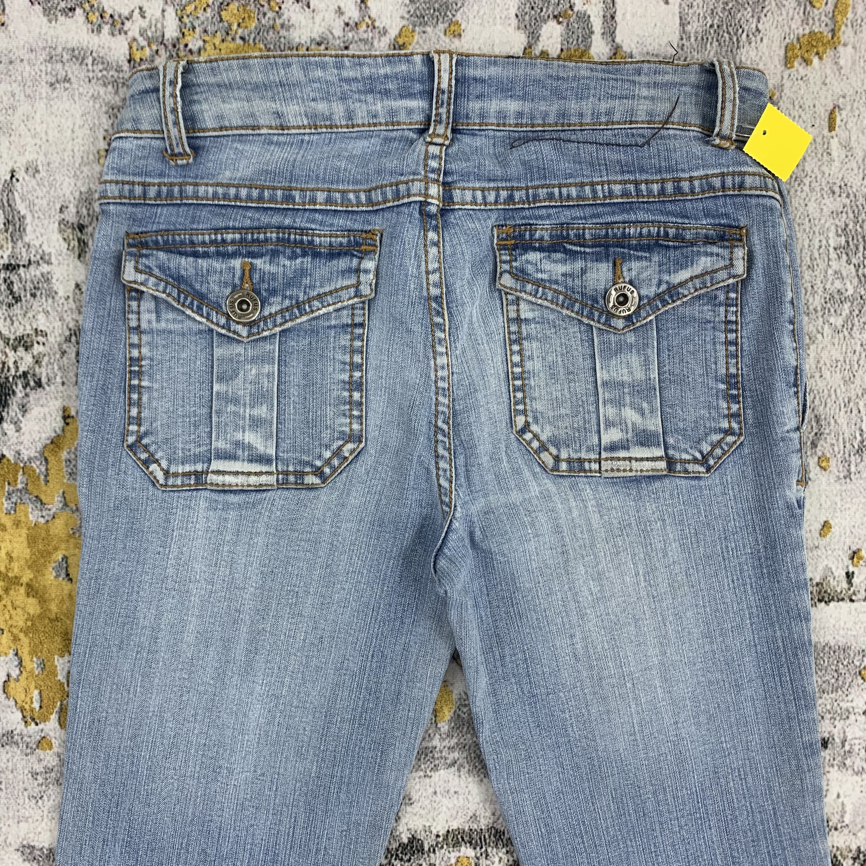Japanese Brand Flared Jeans Bootcut Style Rufus Light Blue Bush Pants Size 26" / US 2 / IT 38 - 5 Thumbnail