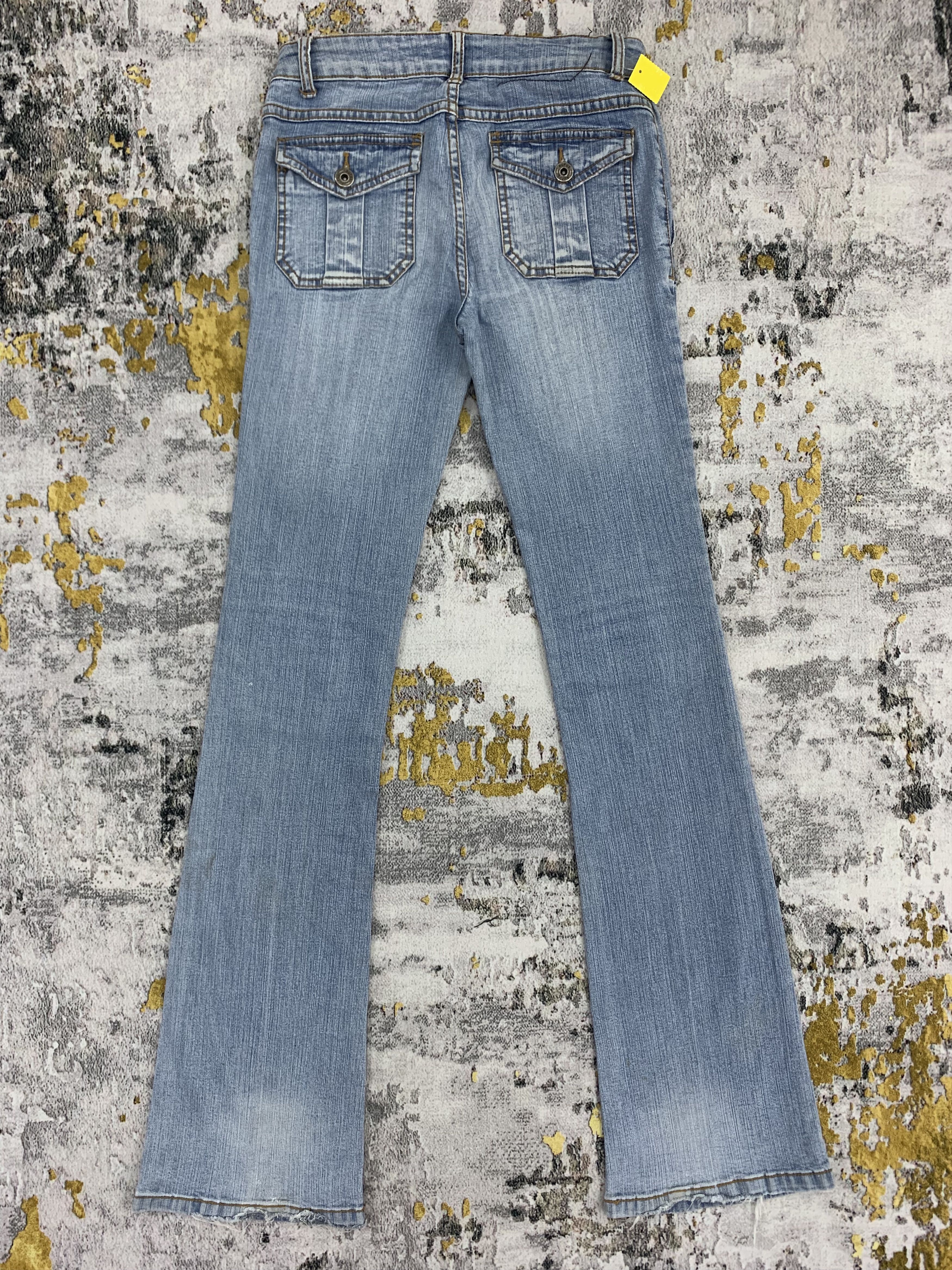 Japanese Brand Flared Jeans Bootcut Style Rufus Light Blue Bush Pants Size 26" / US 2 / IT 38 - 4 Thumbnail