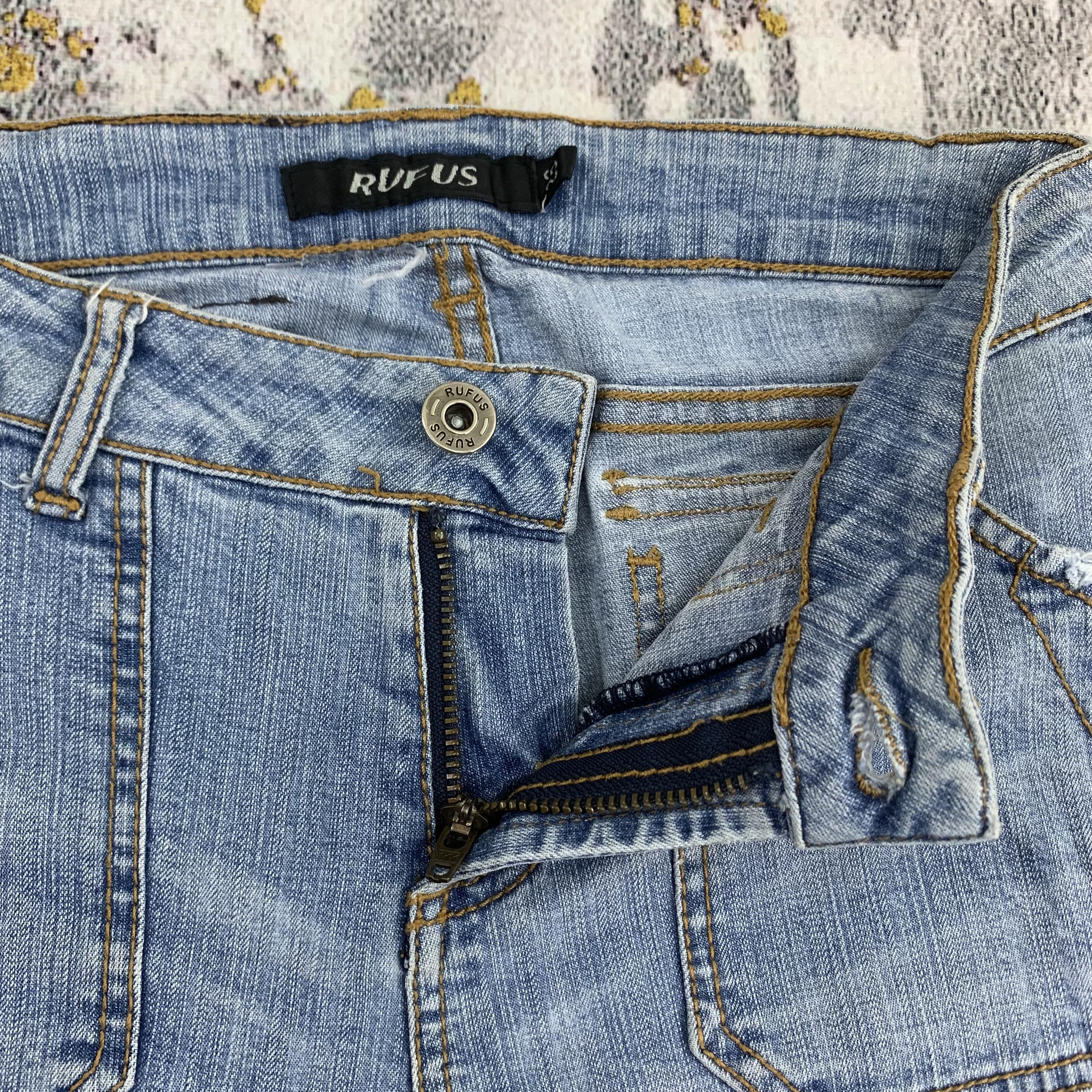 Japanese Brand Flared Jeans Bootcut Style Rufus Light Blue Bush Pants Size 26" / US 2 / IT 38 - 3 Thumbnail