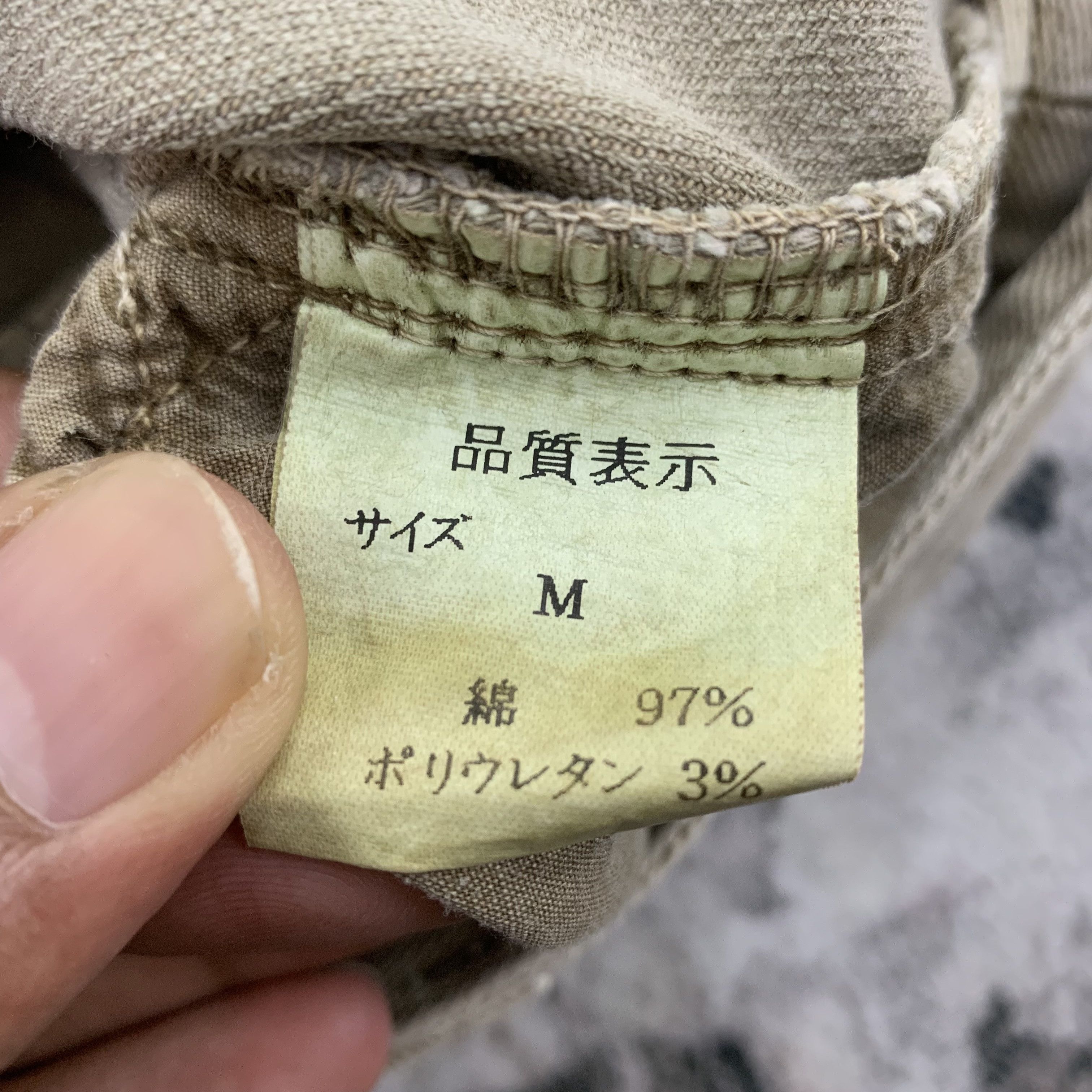 Japanese Brand Vintage Cargo Pants Jeans Khaki Flap Pocket Denim Bootcut Size US 29 - 9 Thumbnail
