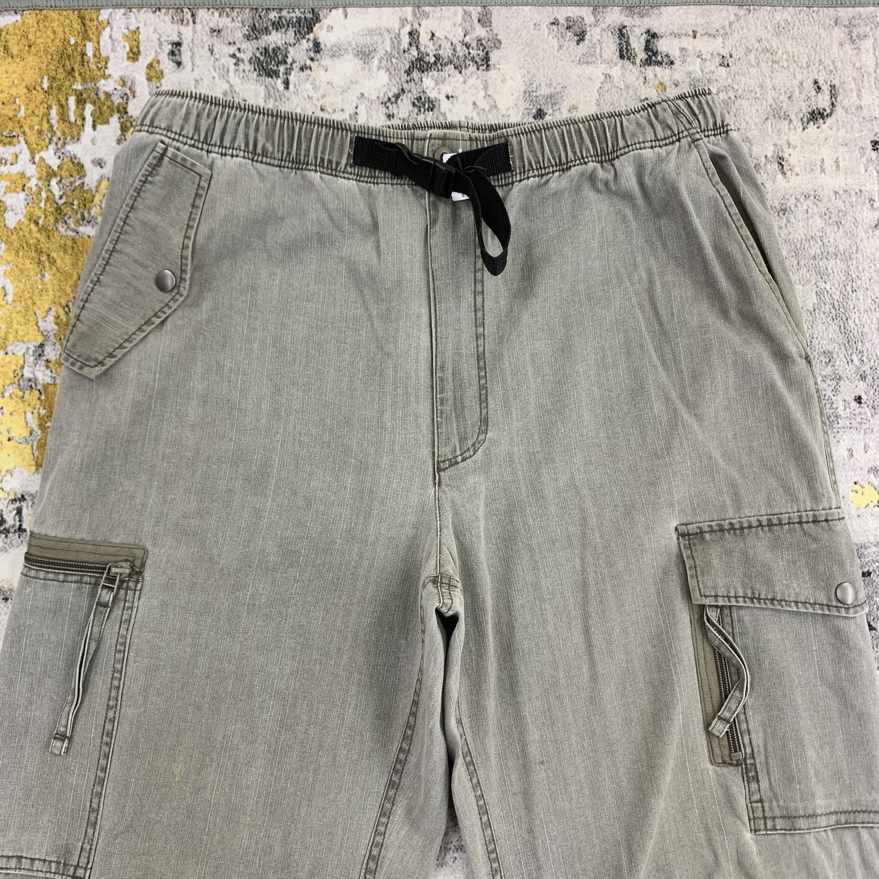 Japanese Brand Airwalk Cargo Pants Stretch Thick Cotton Multi Pocket Size US 32 / EU 48 - 2 Thumbnail
