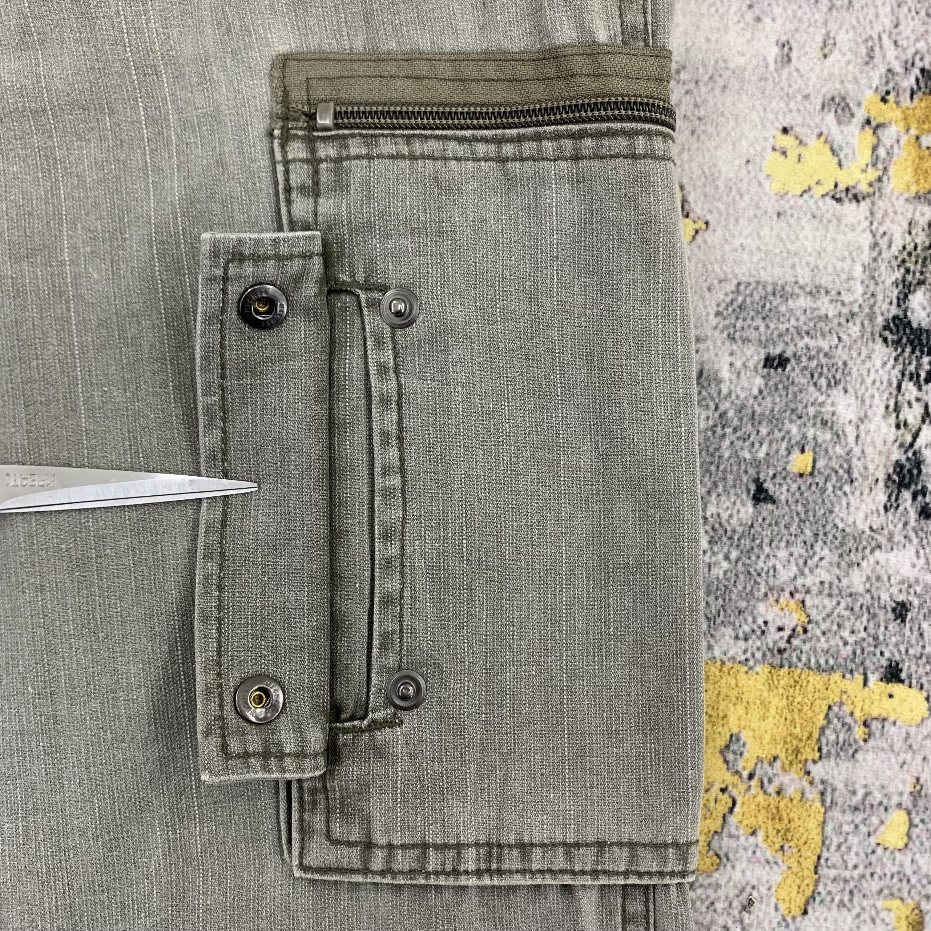 Japanese Brand Airwalk Cargo Pants Stretch Thick Cotton Multi Pocket Size US 32 / EU 48 - 8 Thumbnail