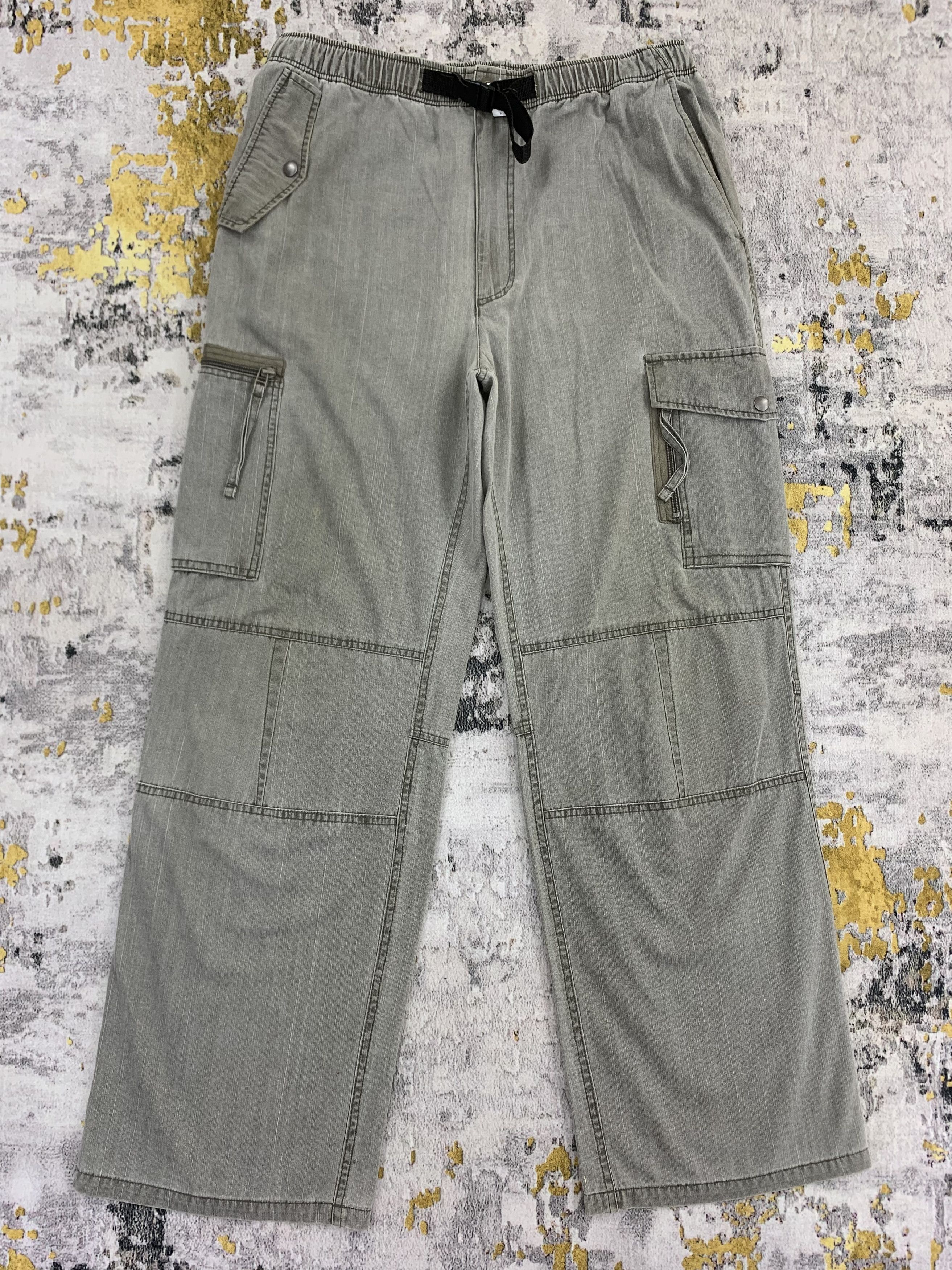 Japanese Brand Airwalk Cargo Pants Stretch Thick Cotton Multi Pocket Size US 32 / EU 48 - 1 Thumbnail
