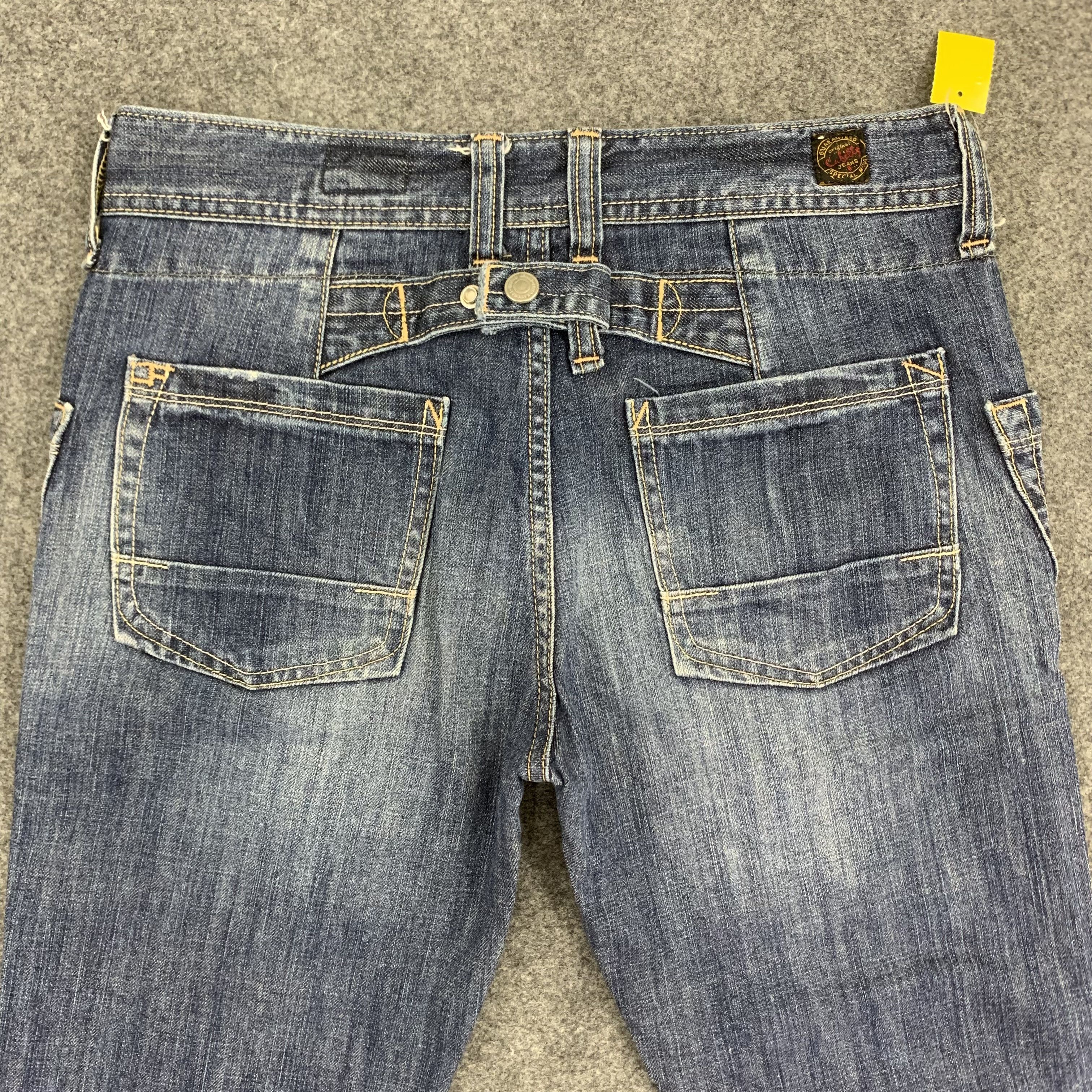 Japanese Brand Bush Pants Caffety Jeans Blue Denim size 30 Size 30" / US 8 / IT 44 - 6 Thumbnail