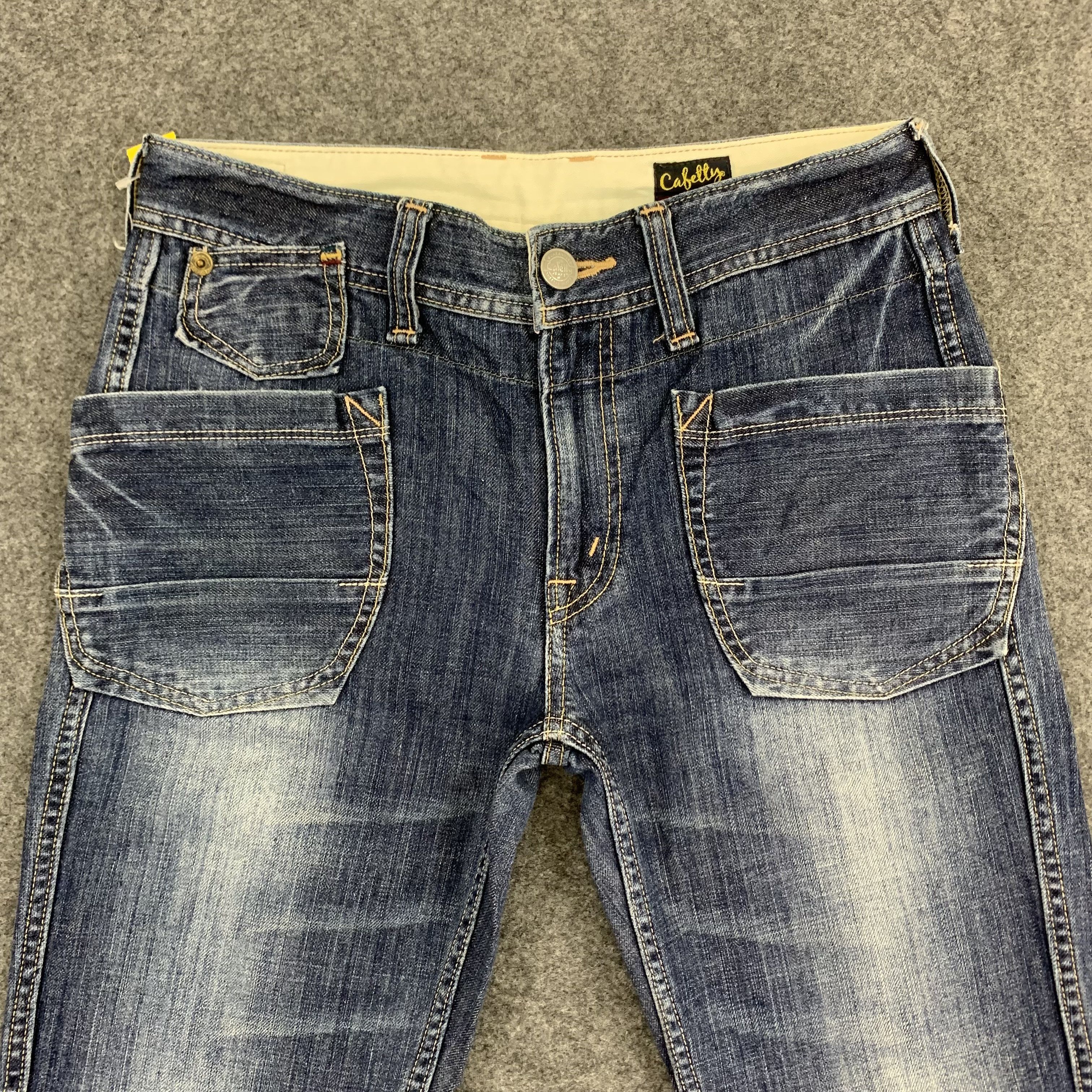 Japanese Brand Bush Pants Caffety Jeans Blue Denim size 30 Size 30" / US 8 / IT 44 - 2 Thumbnail