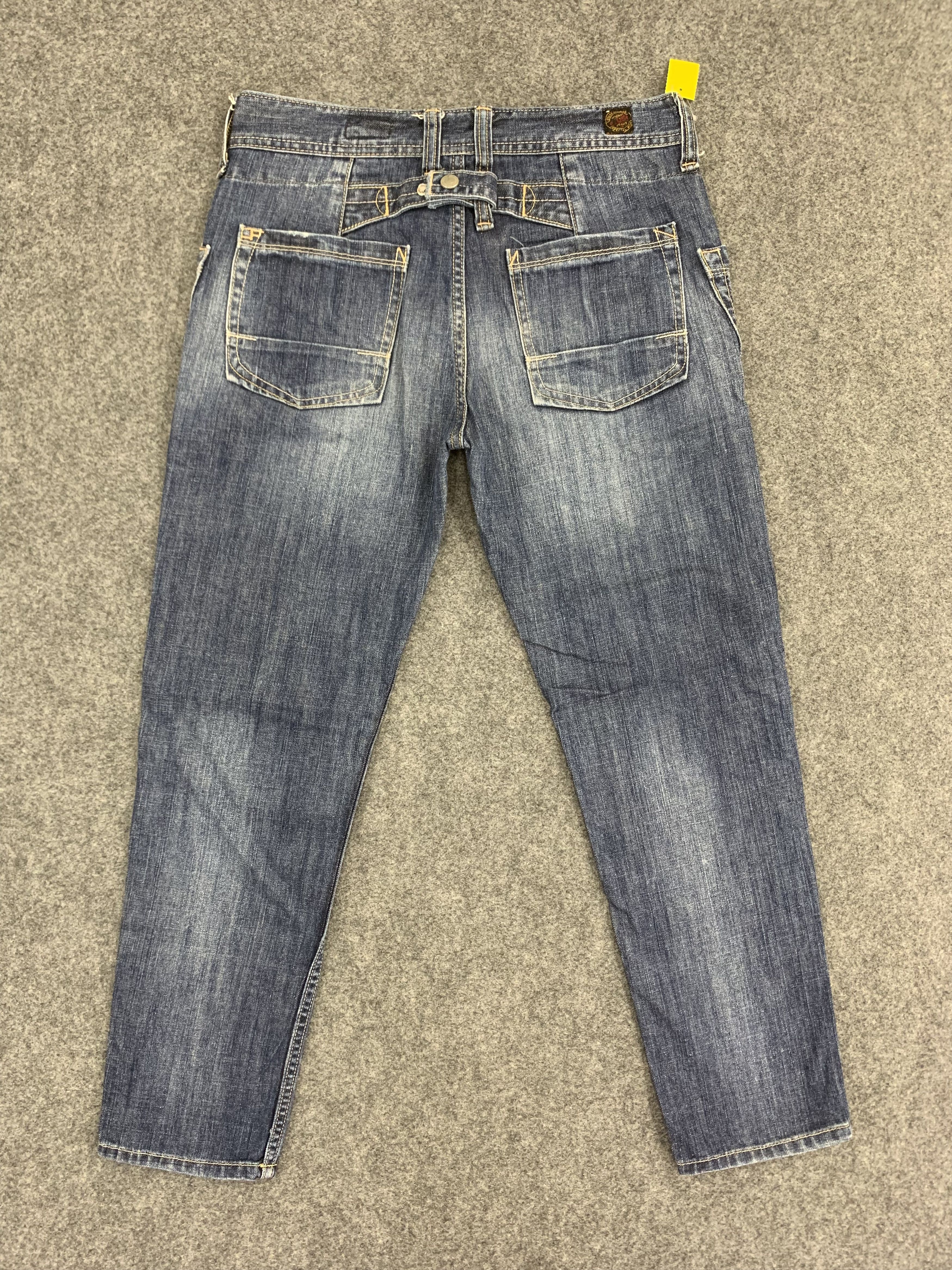 Japanese Brand Bush Pants Caffety Jeans Blue Denim size 30 Size 30" / US 8 / IT 44 - 4 Thumbnail