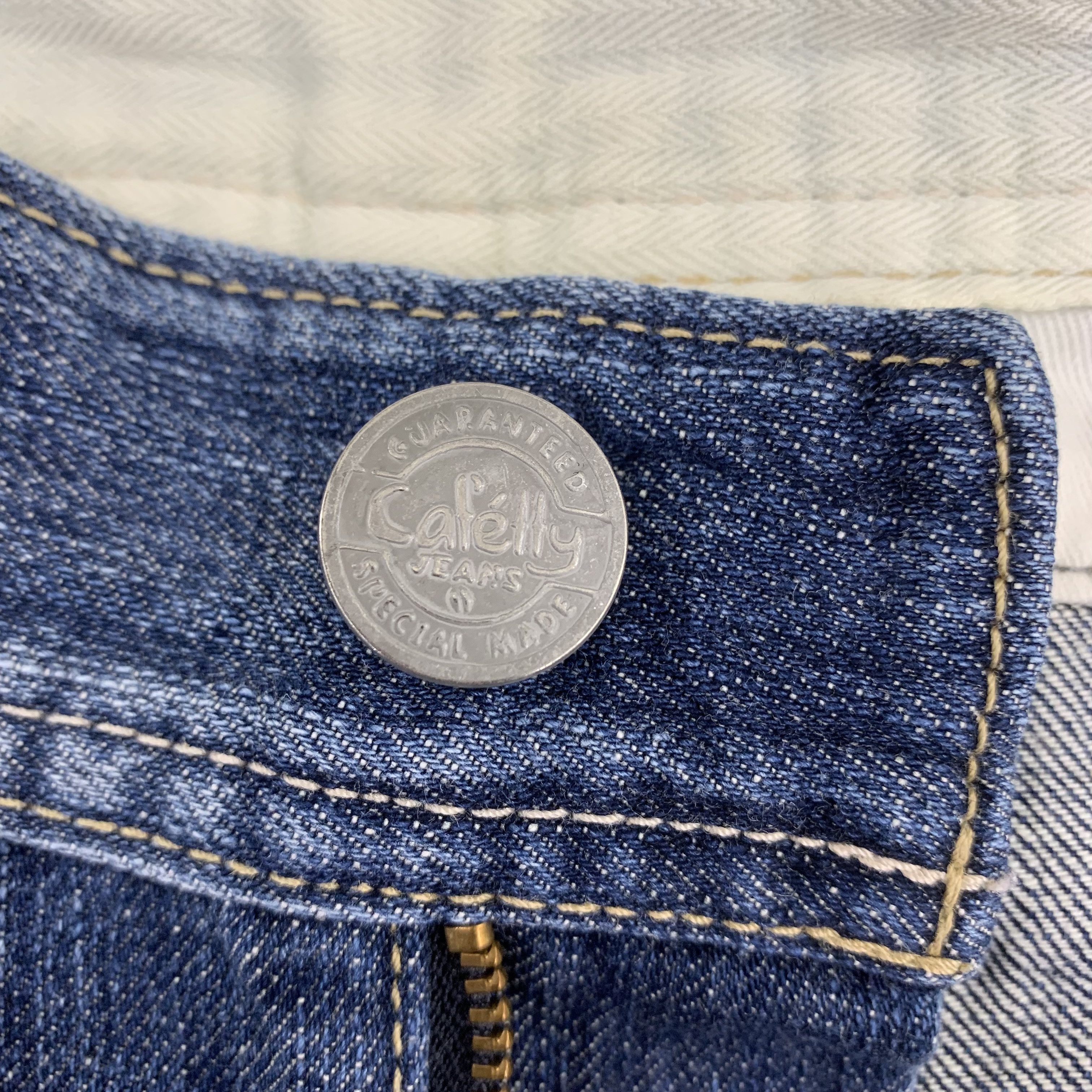 Japanese Brand Bush Pants Caffety Jeans Blue Denim size 30 Size 30" / US 8 / IT 44 - 5 Thumbnail