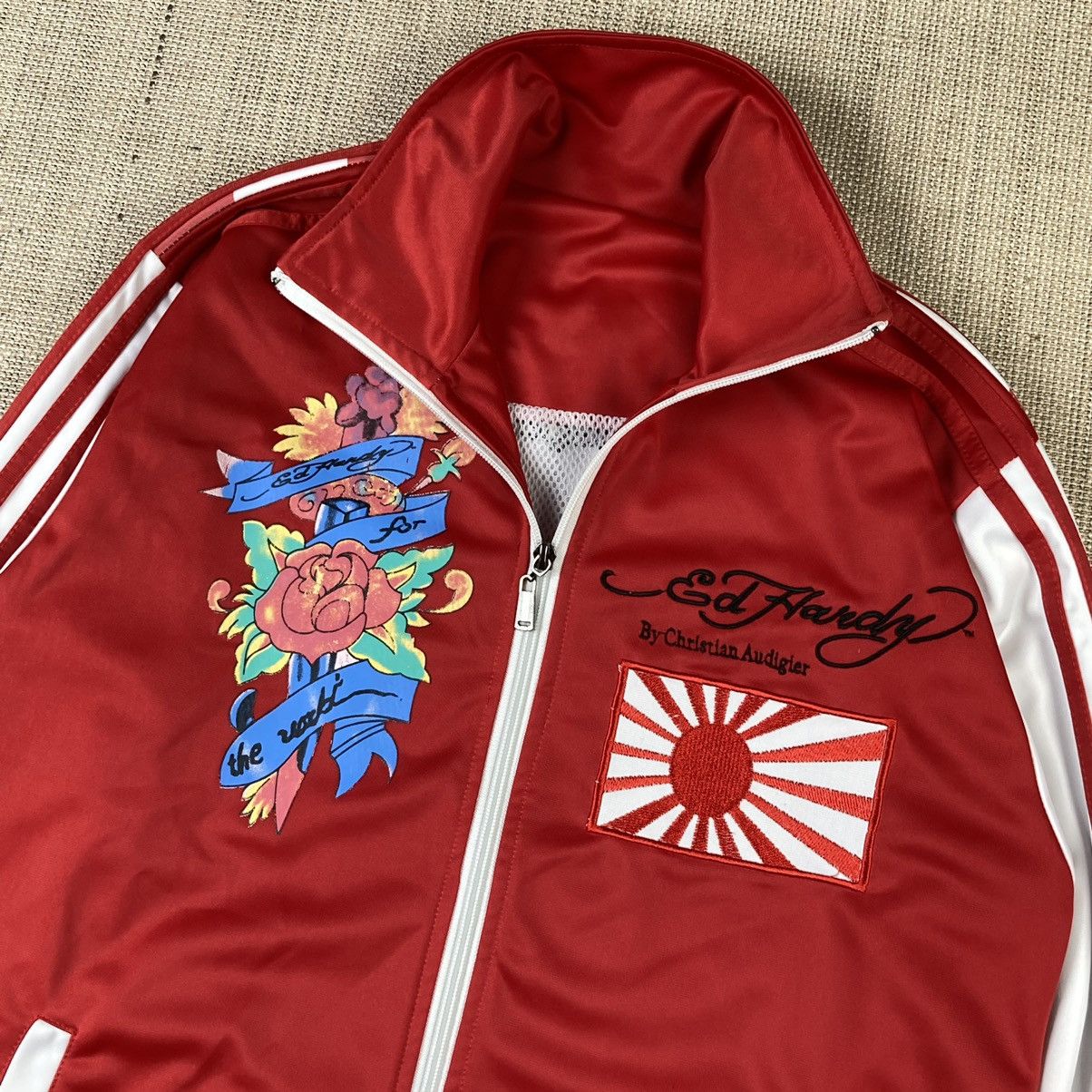 Christian Audigier × Ed Hardy Ed Hardy by Christian Audigier Japan flag zip sweatshirt Size US M / EU 48-50 / 2 - 3 Thumbnail