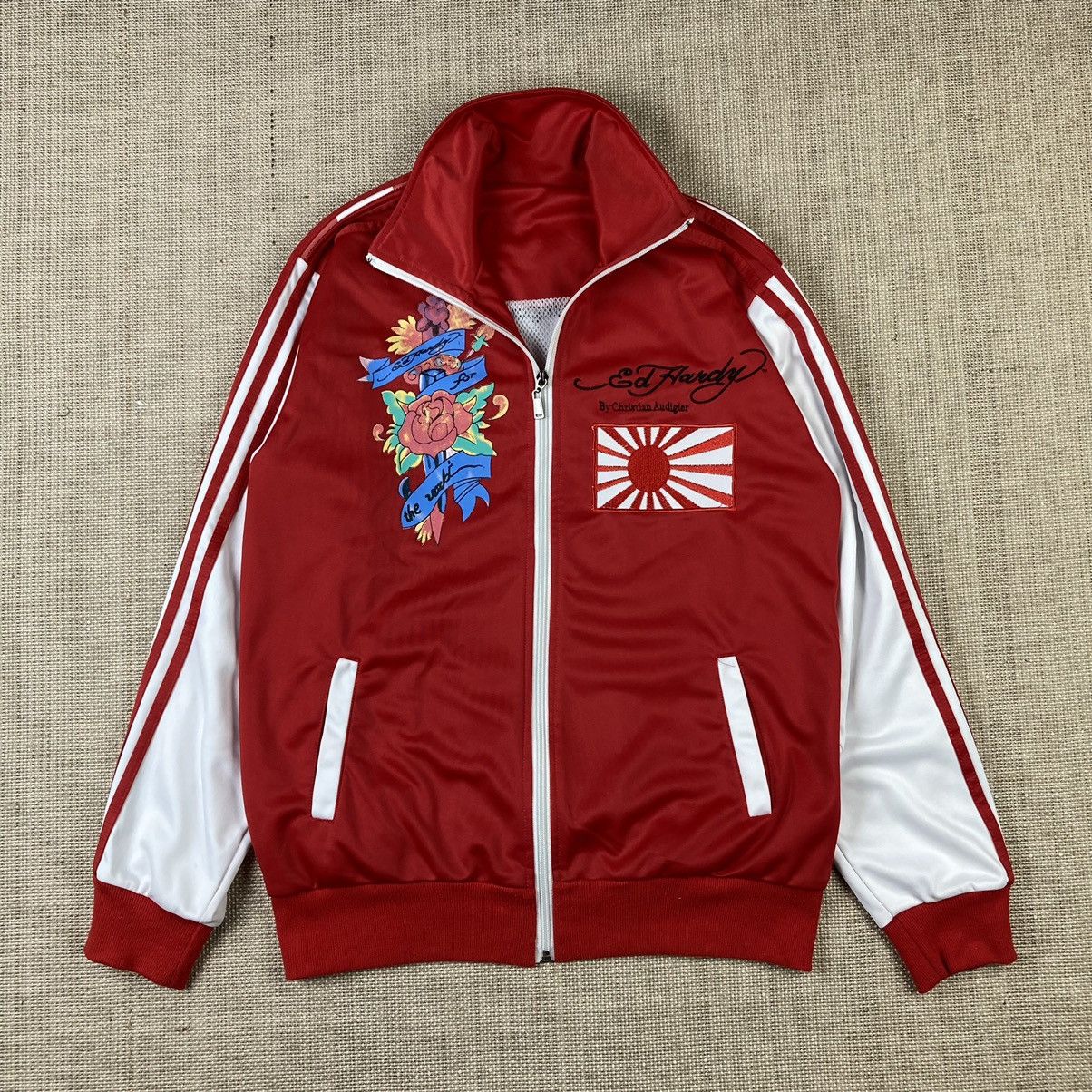 Christian Audigier × Ed Hardy Ed Hardy by Christian Audigier Japan flag zip sweatshirt Size US M / EU 48-50 / 2 - 2 Thumbnail