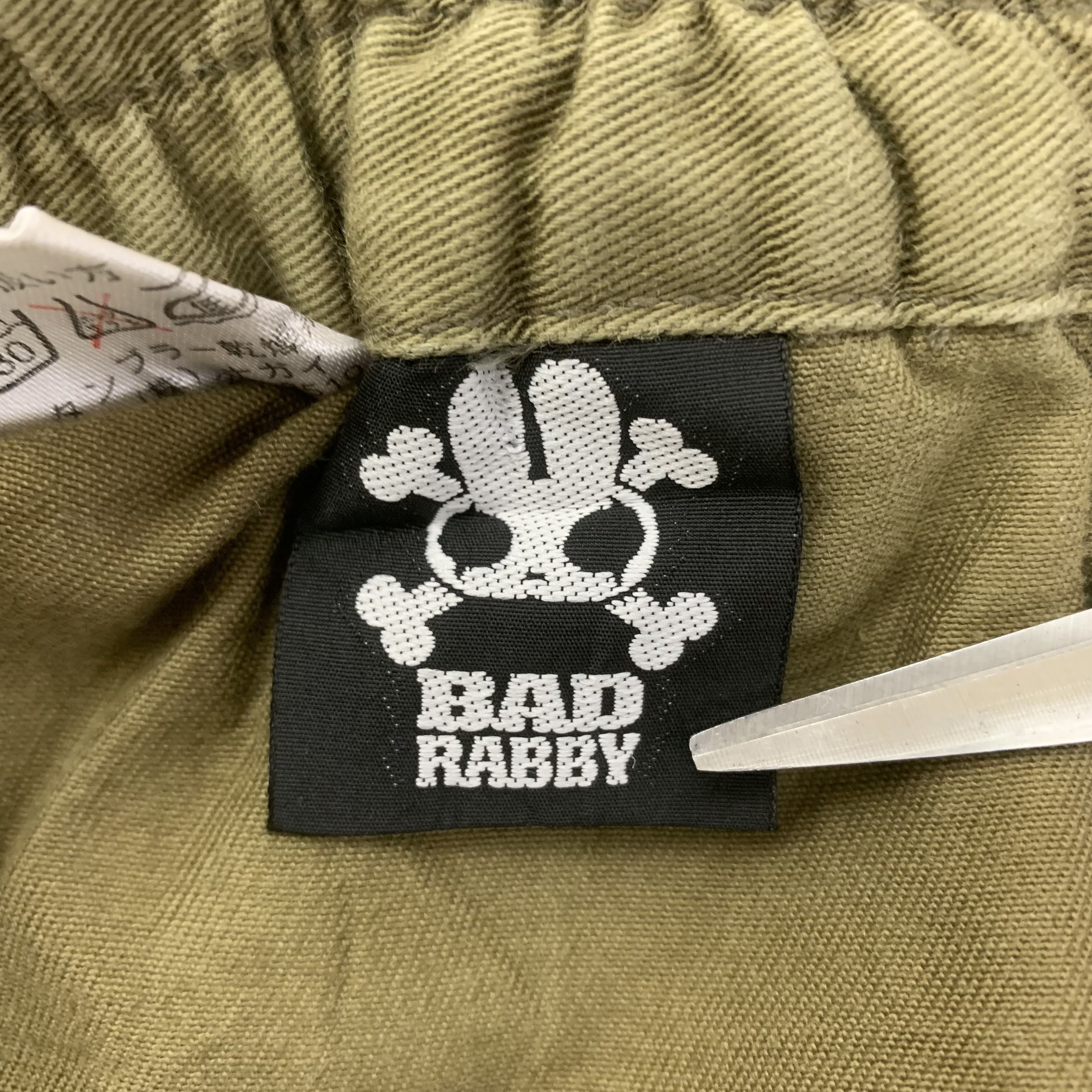 Japanese Brand Bad Rabby Cargo Pants Zip Multi Pocket Stretch Size 26" / US 2 / IT 38 - 8 Thumbnail