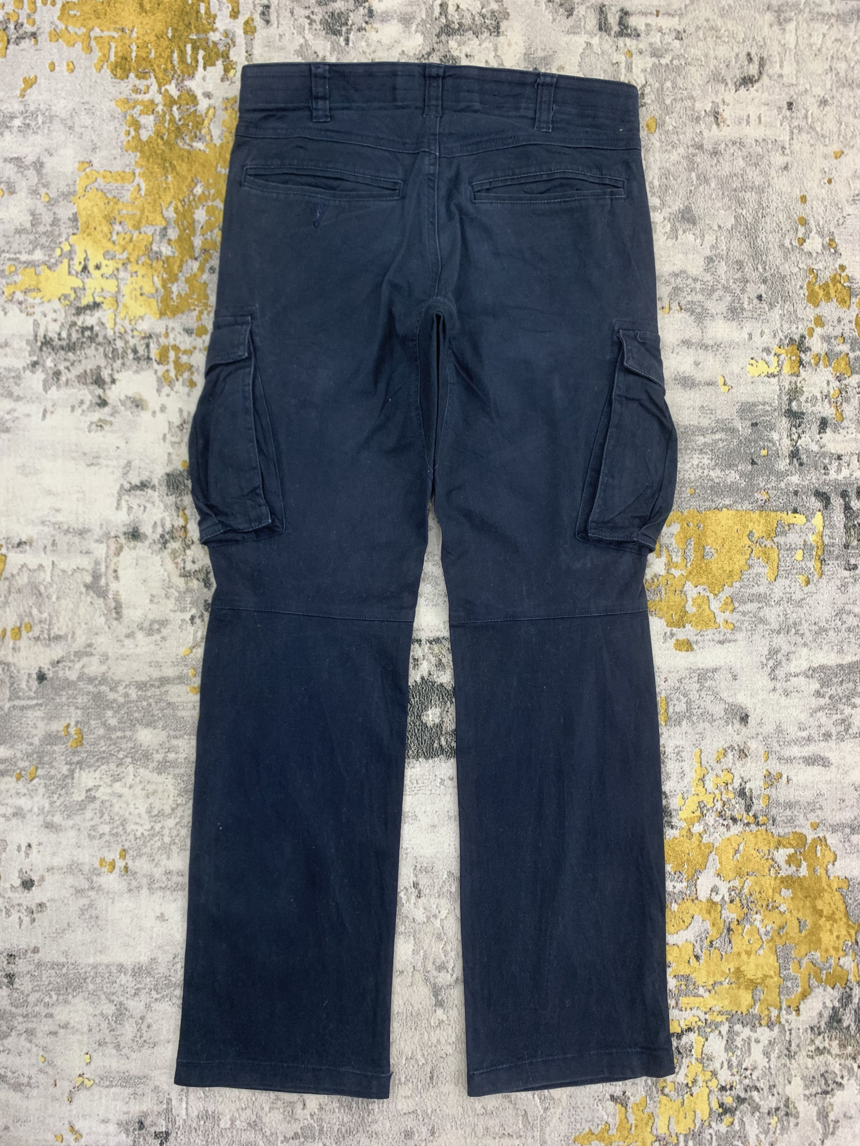 Japanese Brand Geride Navy Blue Cargo Pants Multipocket 30x40 Size US 30 / EU 46 - 3 Thumbnail