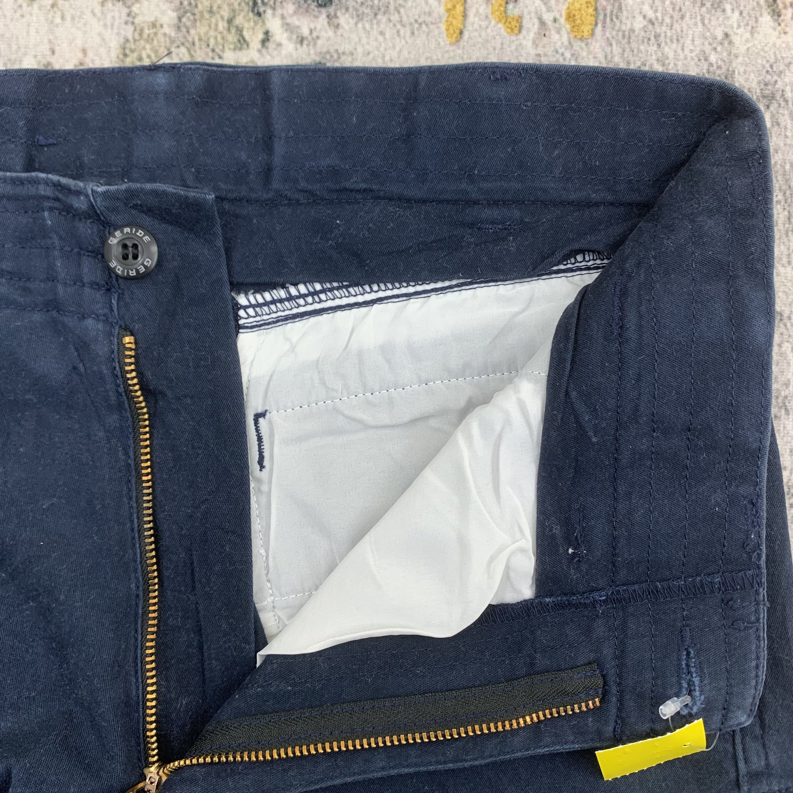 Japanese Brand Geride Navy Blue Cargo Pants Multipocket 30x40 Size US 30 / EU 46 - 5 Thumbnail