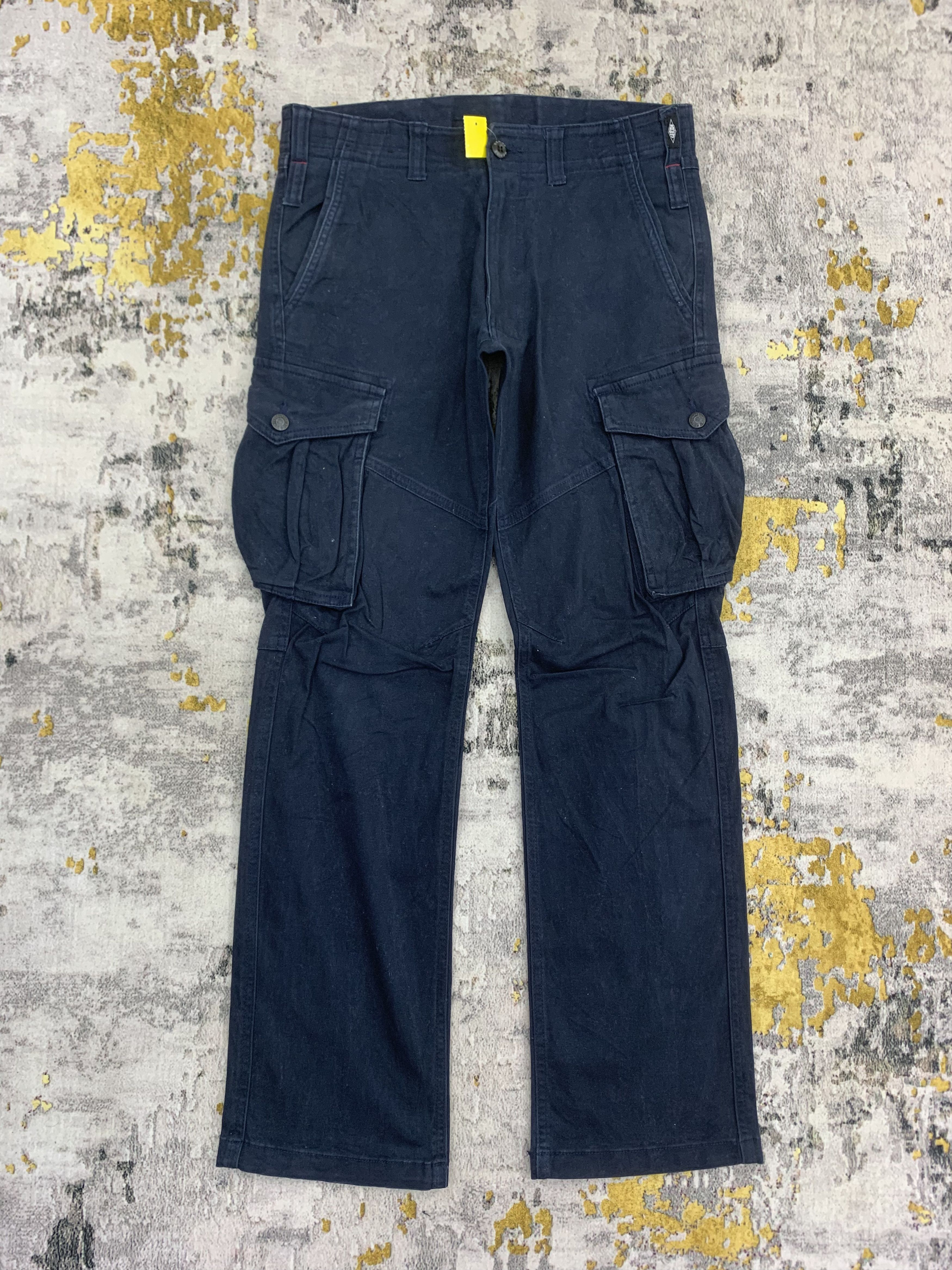 Japanese Brand Geride Navy Blue Cargo Pants Multipocket 30x40 Size US 30 / EU 46 - 1 Thumbnail