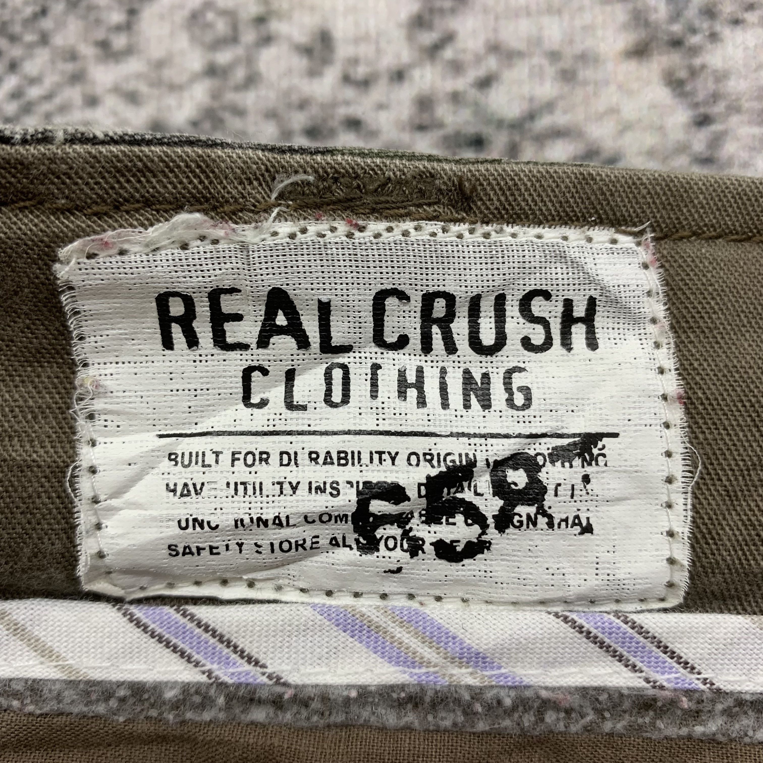 Japanese Brand Real Crush Clothing Cargo Pants Camouflage Tactical 33x43 Size US 33 - 12 Thumbnail