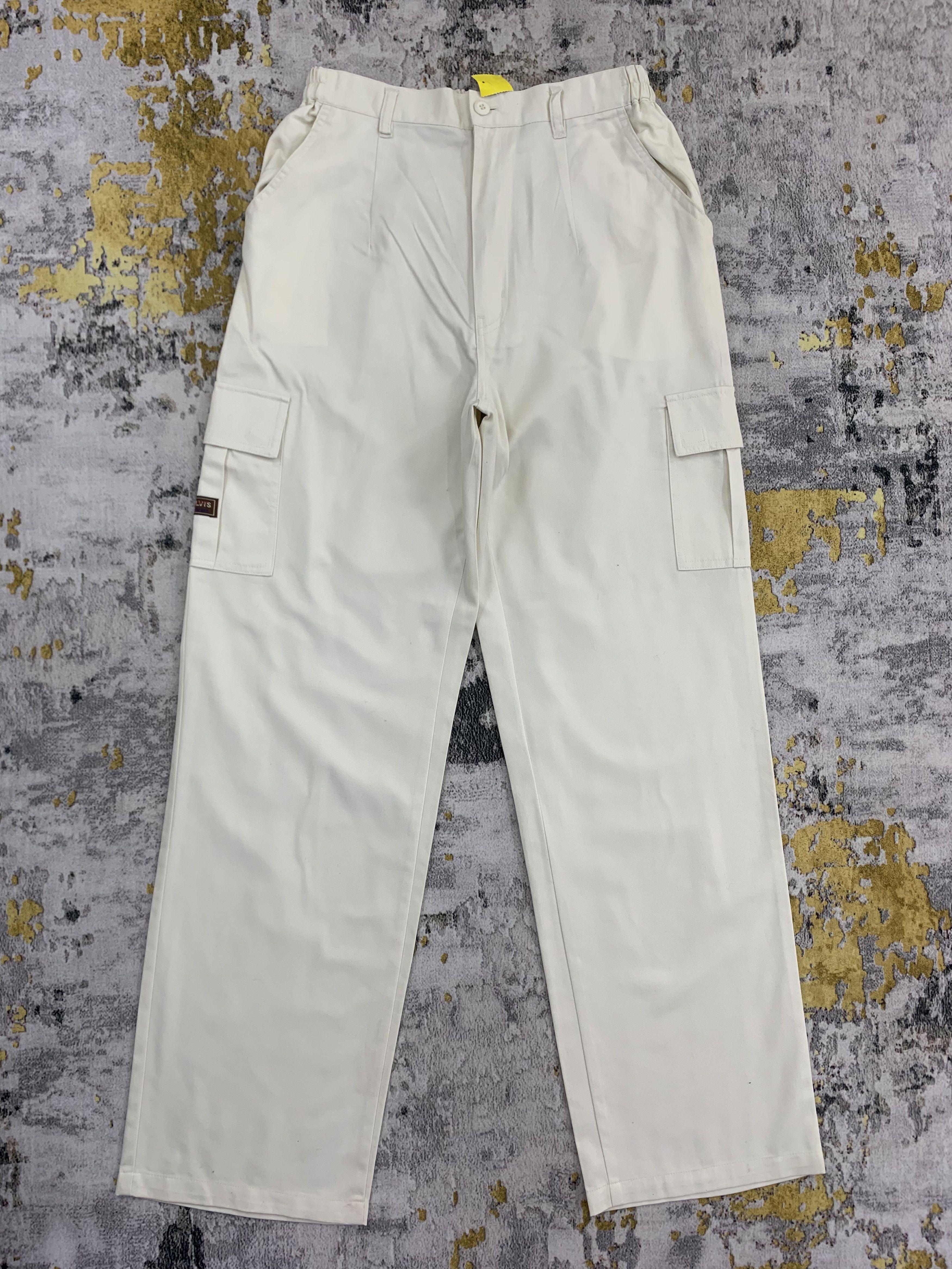 Japanese Brand Melvis White Cargo Pants Multipocket 25x42 Size 25" / US 0 / IT 36 - 1 Thumbnail
