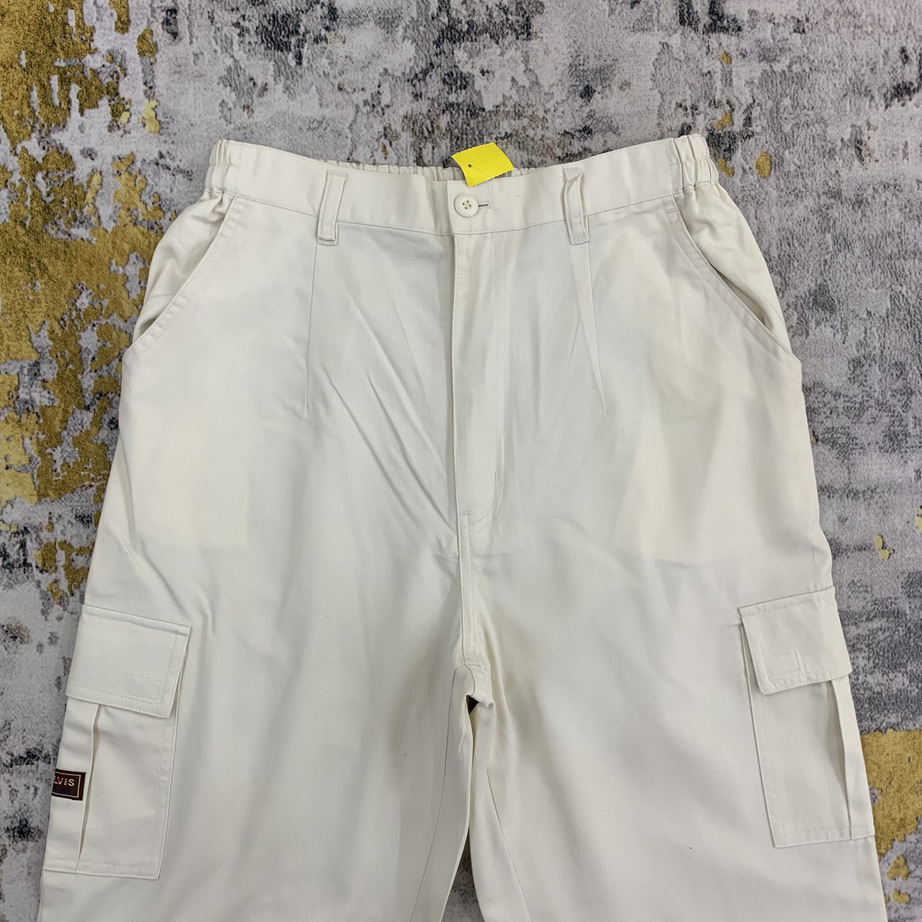 Japanese Brand Melvis White Cargo Pants Multipocket 25x42 Size 25" / US 0 / IT 36 - 2 Thumbnail