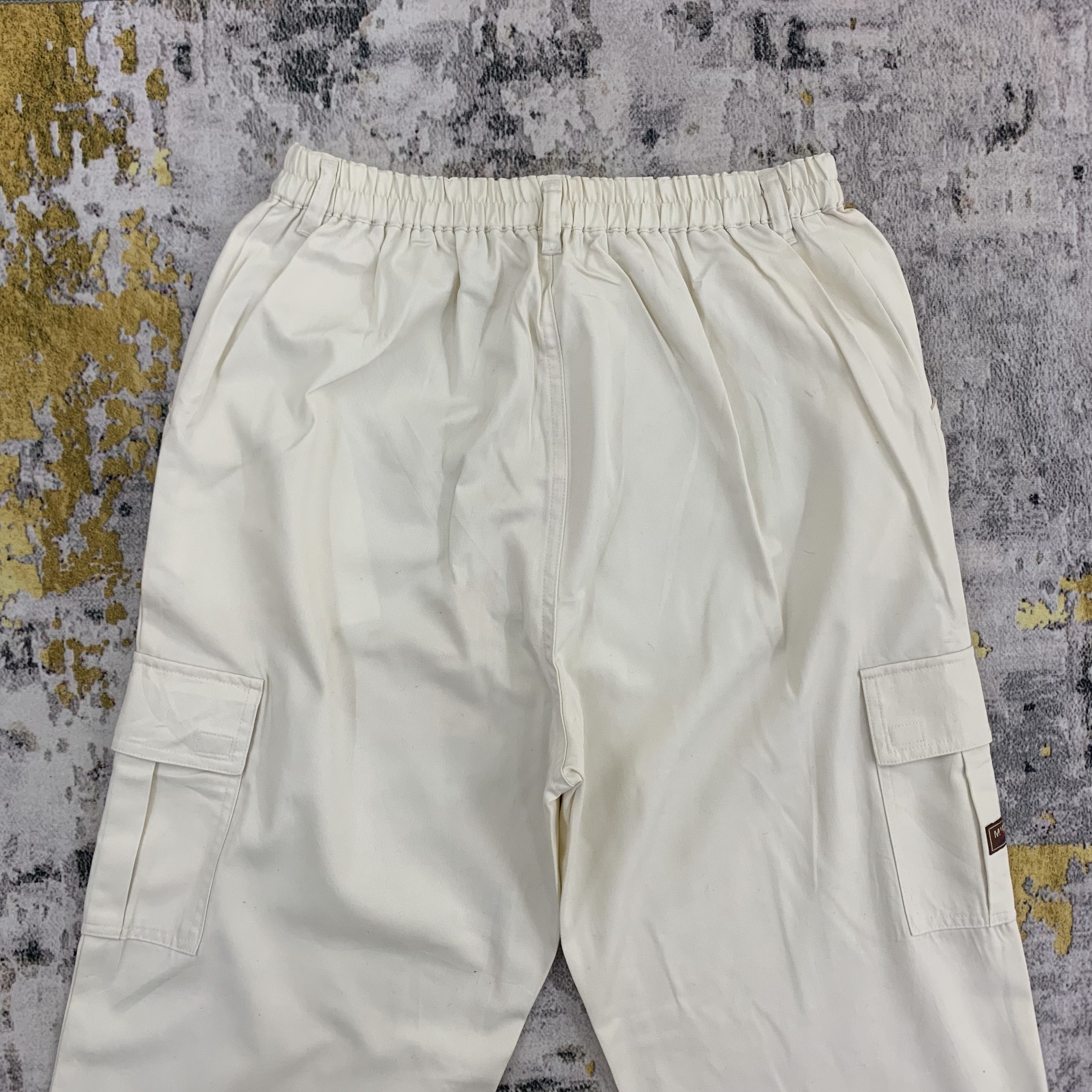 Japanese Brand Melvis White Cargo Pants Multipocket 25x42 Size 25" / US 0 / IT 36 - 4 Thumbnail