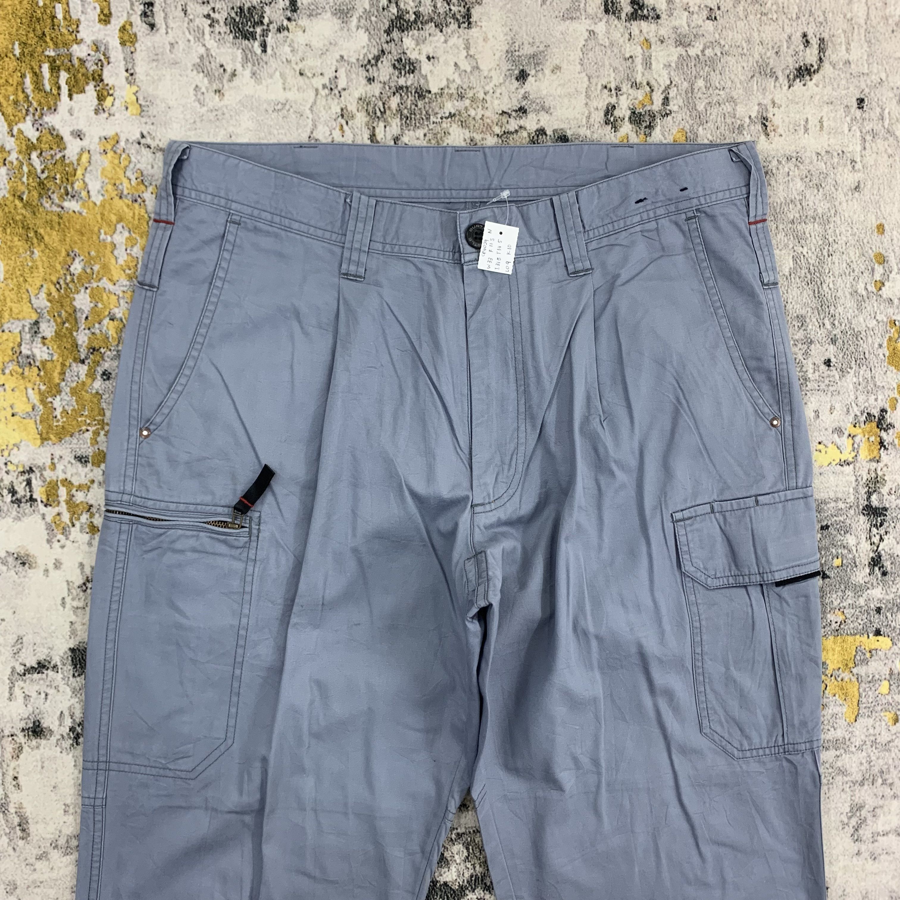 Japanese Brand Burtle Cargo Pants Trouser Multipocket 33x43 Size US 33 - 2 Thumbnail