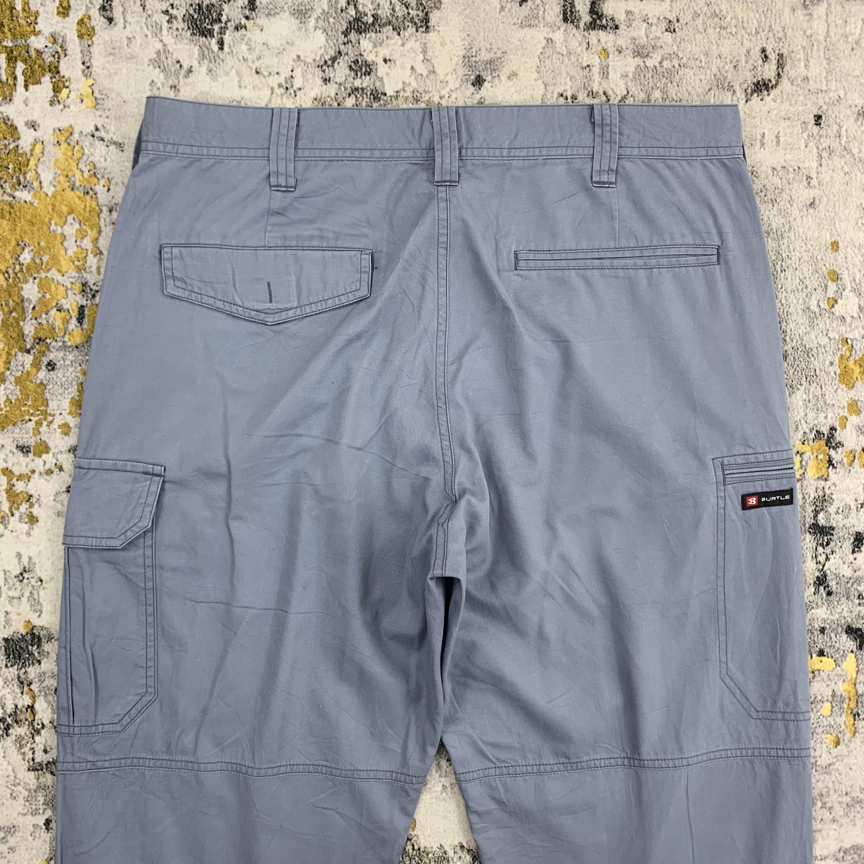 Japanese Brand Burtle Cargo Pants Trouser Multipocket 33x43 Size US 33 - 4 Thumbnail