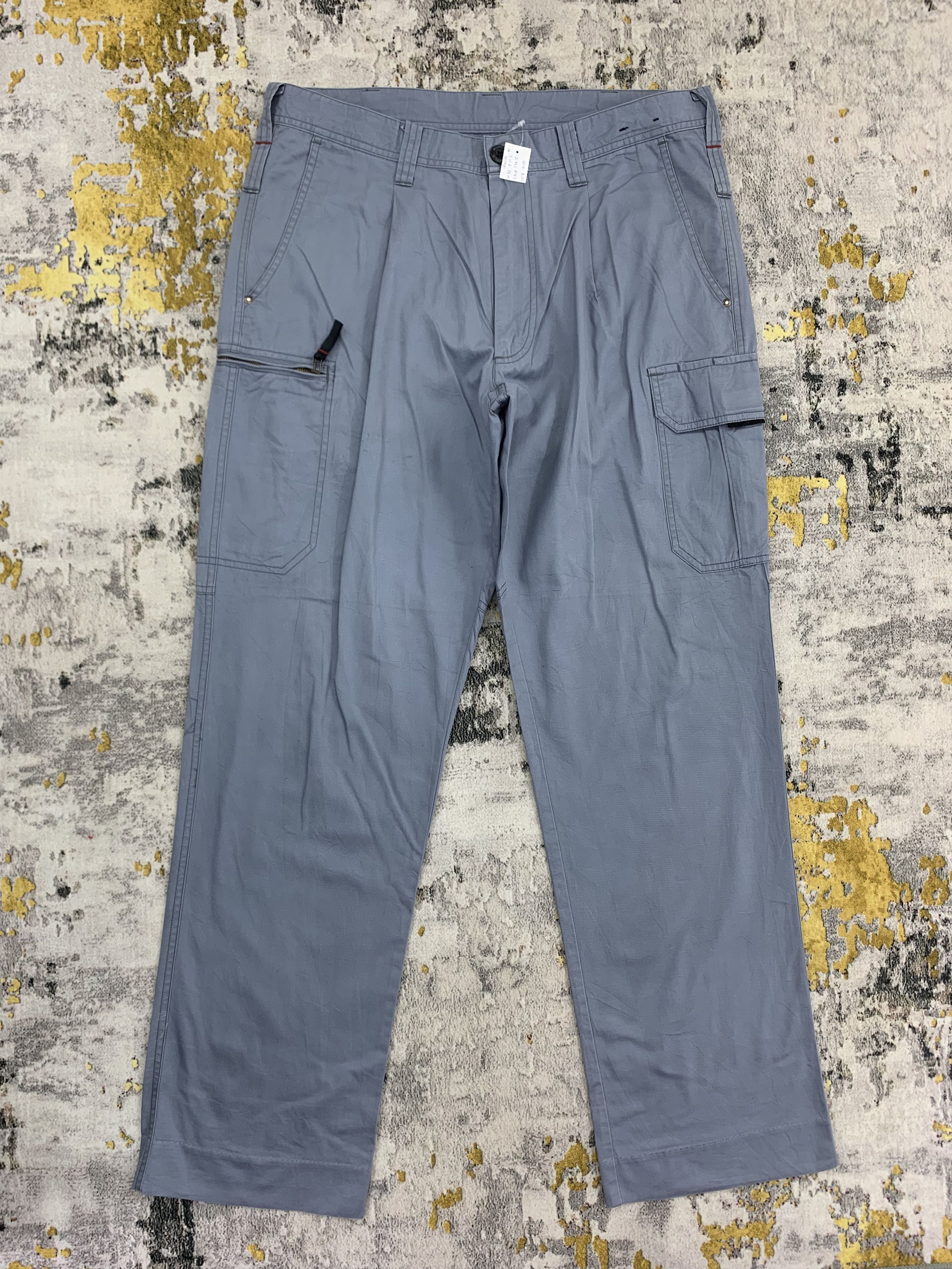 Japanese Brand Burtle Cargo Pants Trouser Multipocket 33x43 Size US 33 - 1 Thumbnail