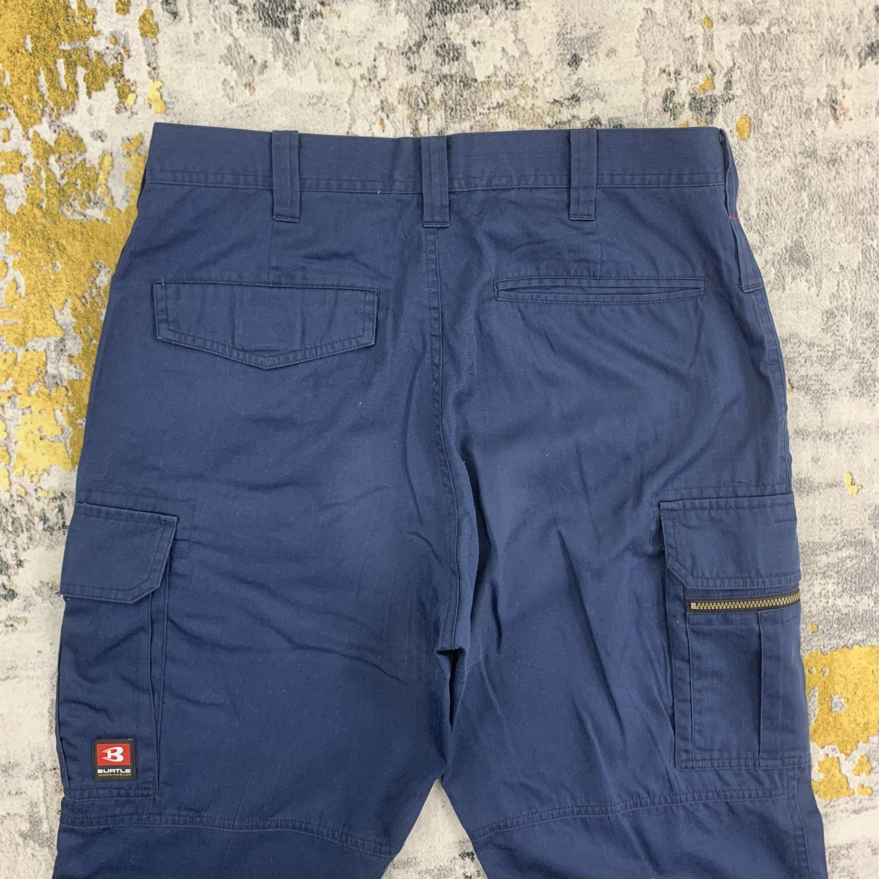 Japanese Brand Burtle Cargo Pants Multipocket Work Pants 31x38 Size US 31 - 4 Thumbnail