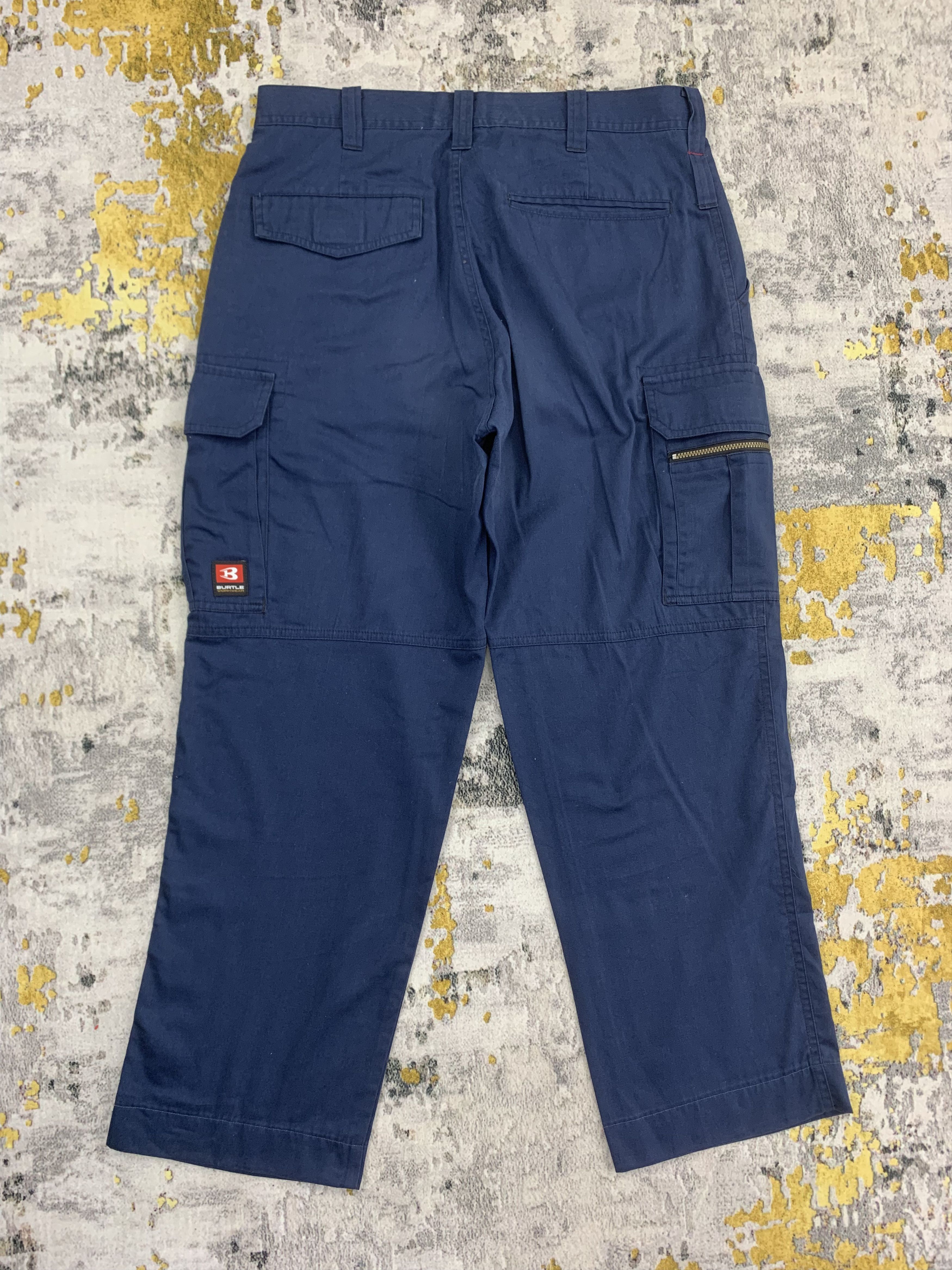 Japanese Brand Burtle Cargo Pants Multipocket Work Pants 31x38 Size US 31 - 3 Thumbnail