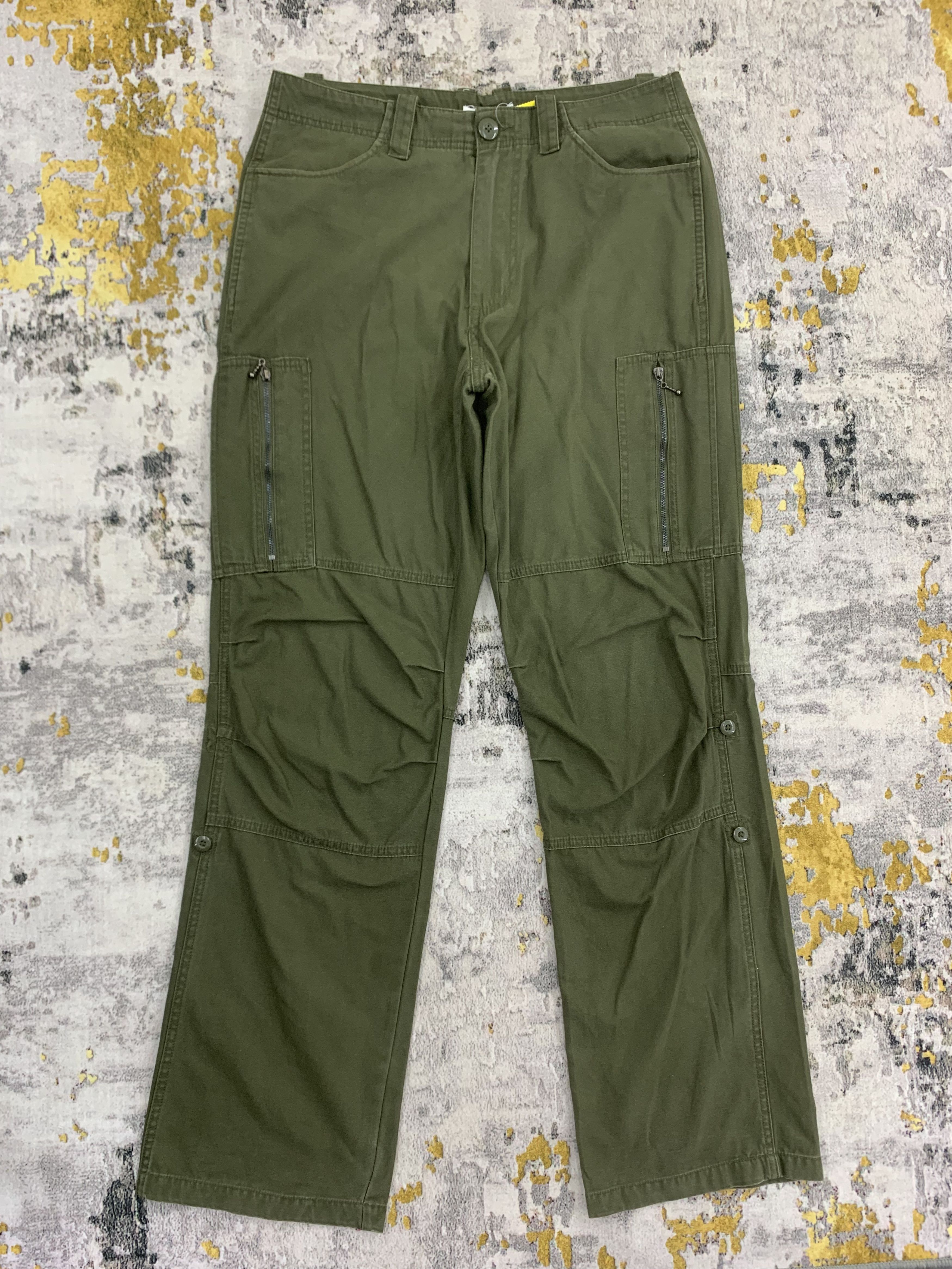 Japanese Brand Nylaus Cargo Pants Tactical Multipocket 32x43 Size US 32 / EU 48 - 1 Thumbnail
