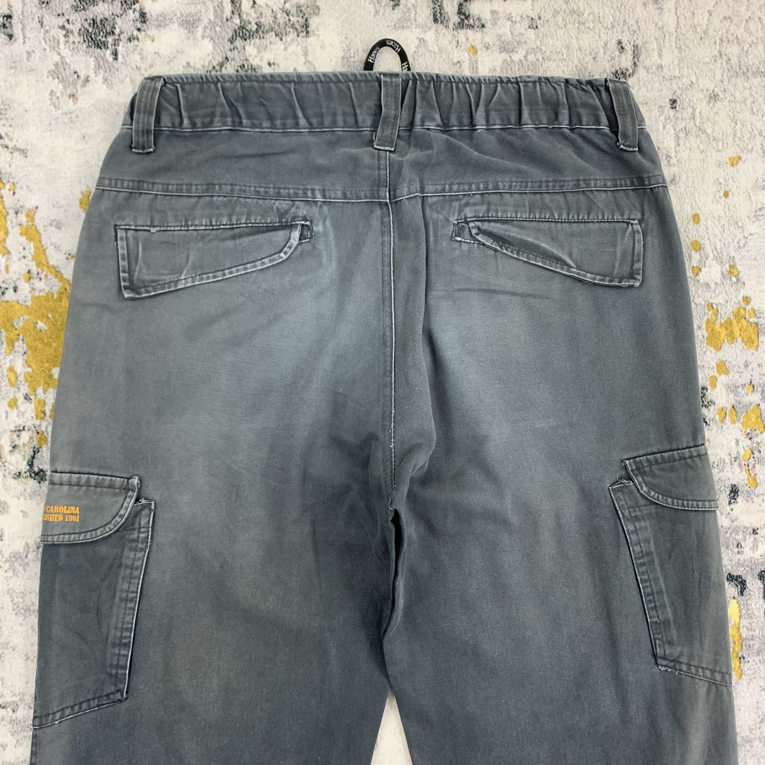 Hanes Hanes Vintage Cargo Pants Black Faded Size US 32 / EU 48 - 4 Thumbnail