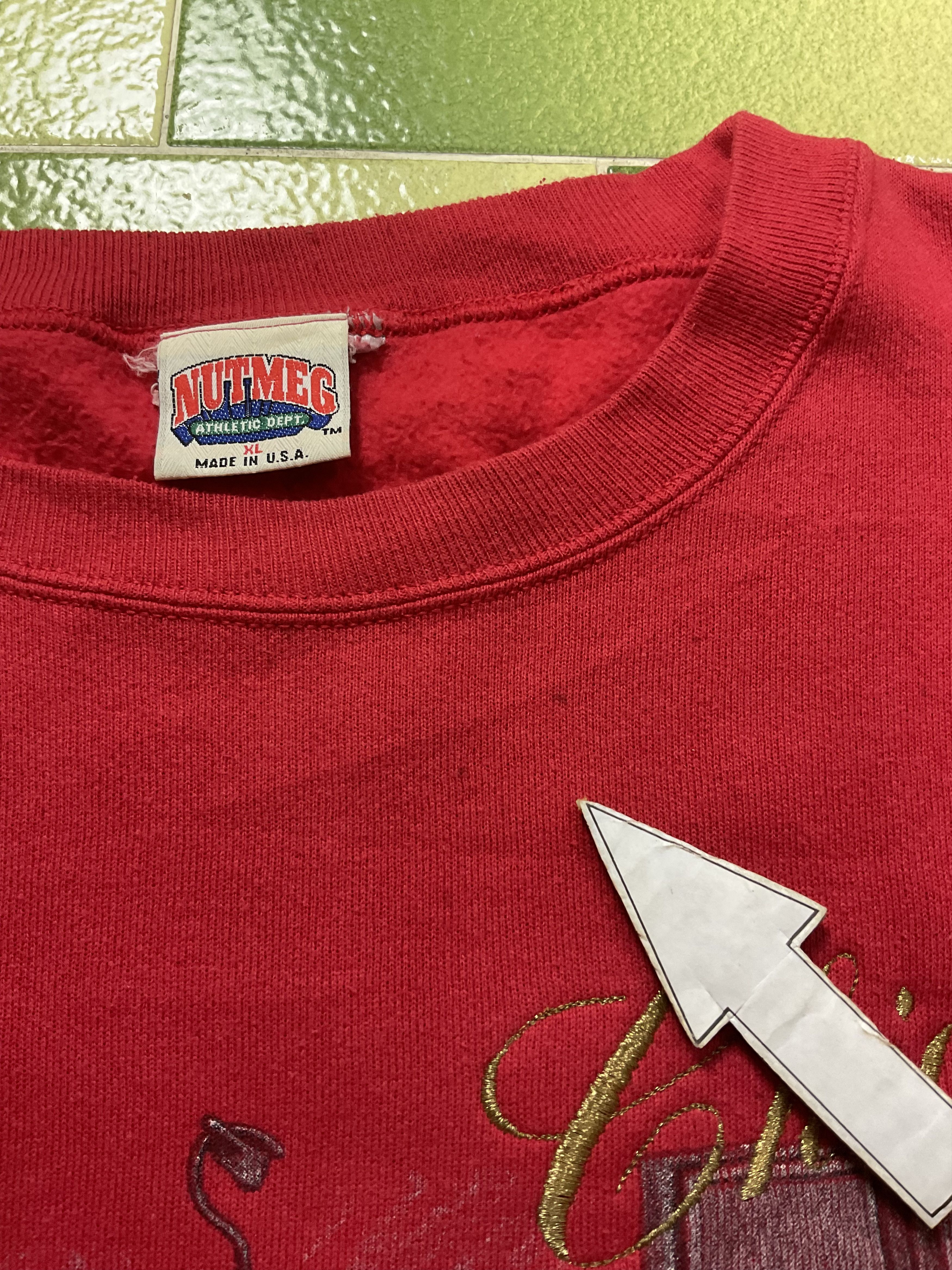 NBA Vintage 90s Michael Jordan #23 NBA Chicago Bulls Sweatshirt Size US XL / EU 56 / 4 - 9 Thumbnail