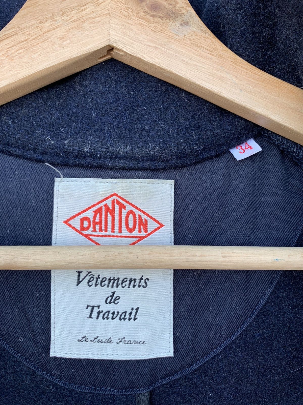 Danton × Vintage Vintage Danton Coat Wool Mossa Navy Blue Jacket Size US XS / EU 42 / 0 - 14 Thumbnail