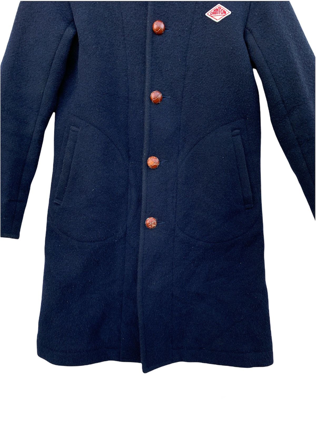 Danton × Vintage Vintage Danton Coat Wool Mossa Navy Blue Jacket Size US XS / EU 42 / 0 - 6 Thumbnail